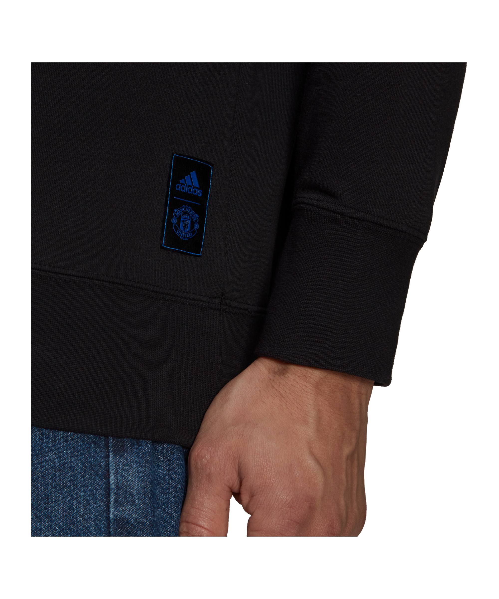 adidas Manchester United Icon Sweatshirt Schwarz - schwarz