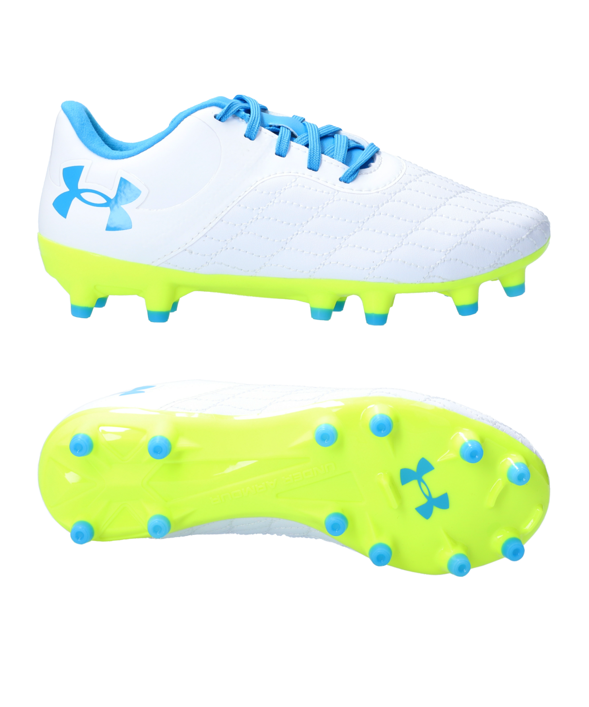 Under Armour Magnetico Select 3.0 FG Kids F102 - weiss