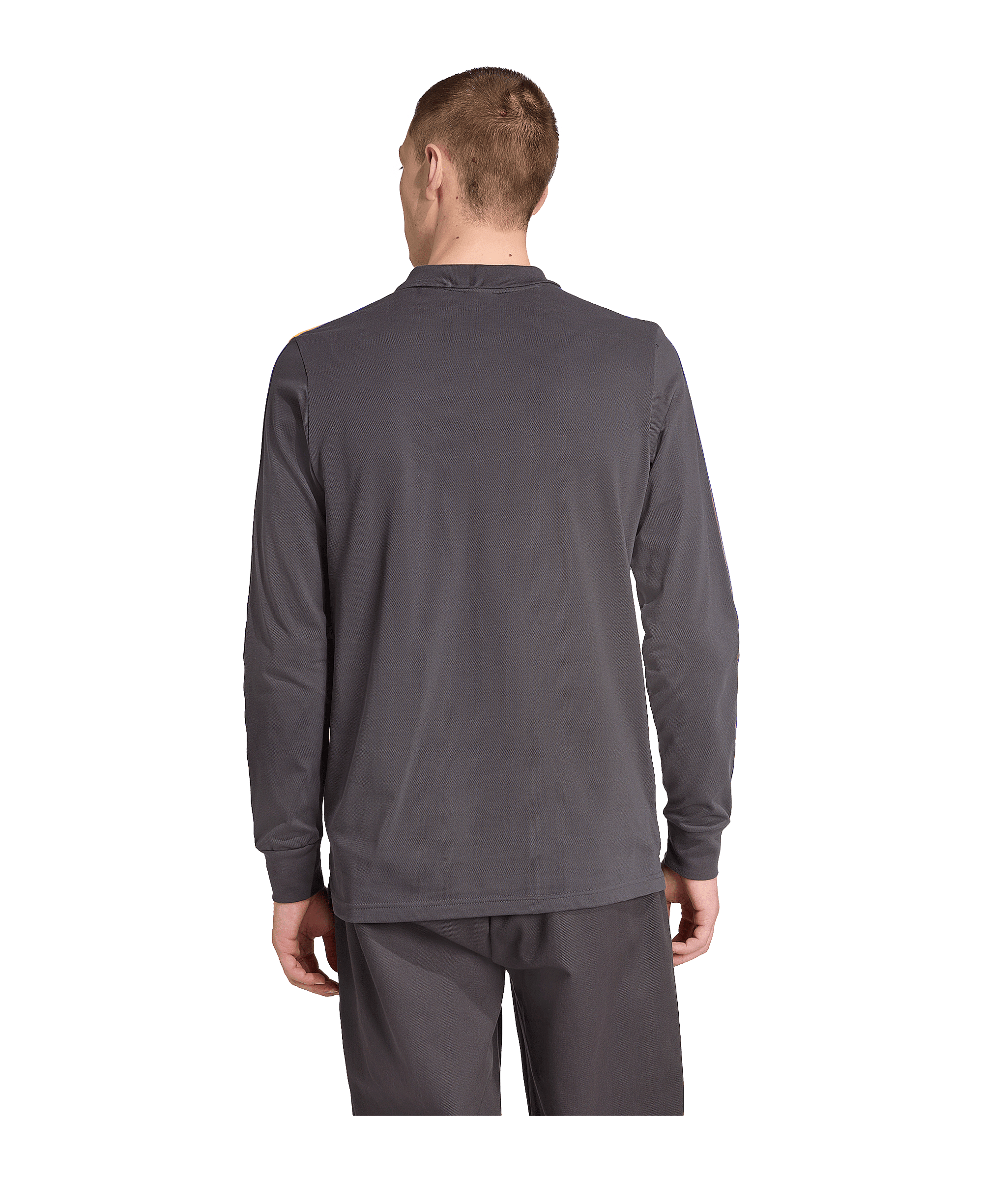 adidas Manchester United Icon Long Sleeve Polo Schwarz - schwarz