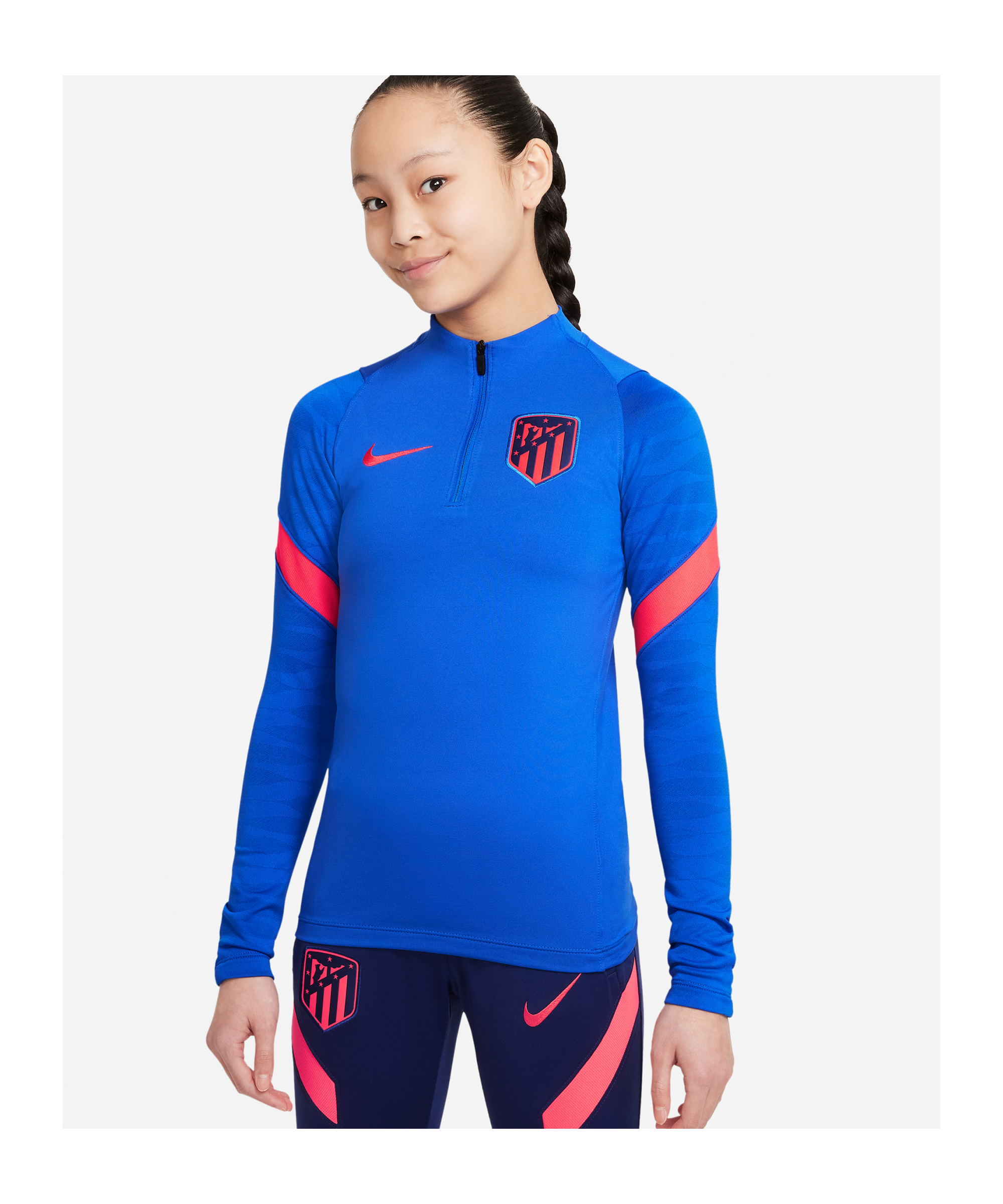 Nike Atletico Madrid Drill Sweatshirt Kids F440 - blau