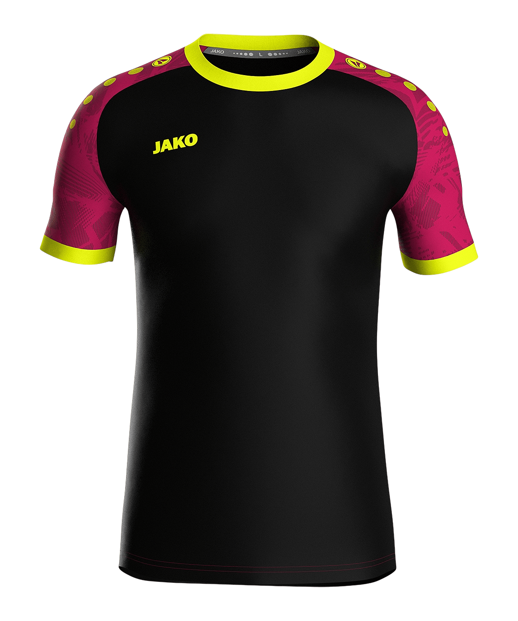 JAKO Iconic Trikot Schwarz Pink Gelb F805 - schwarz