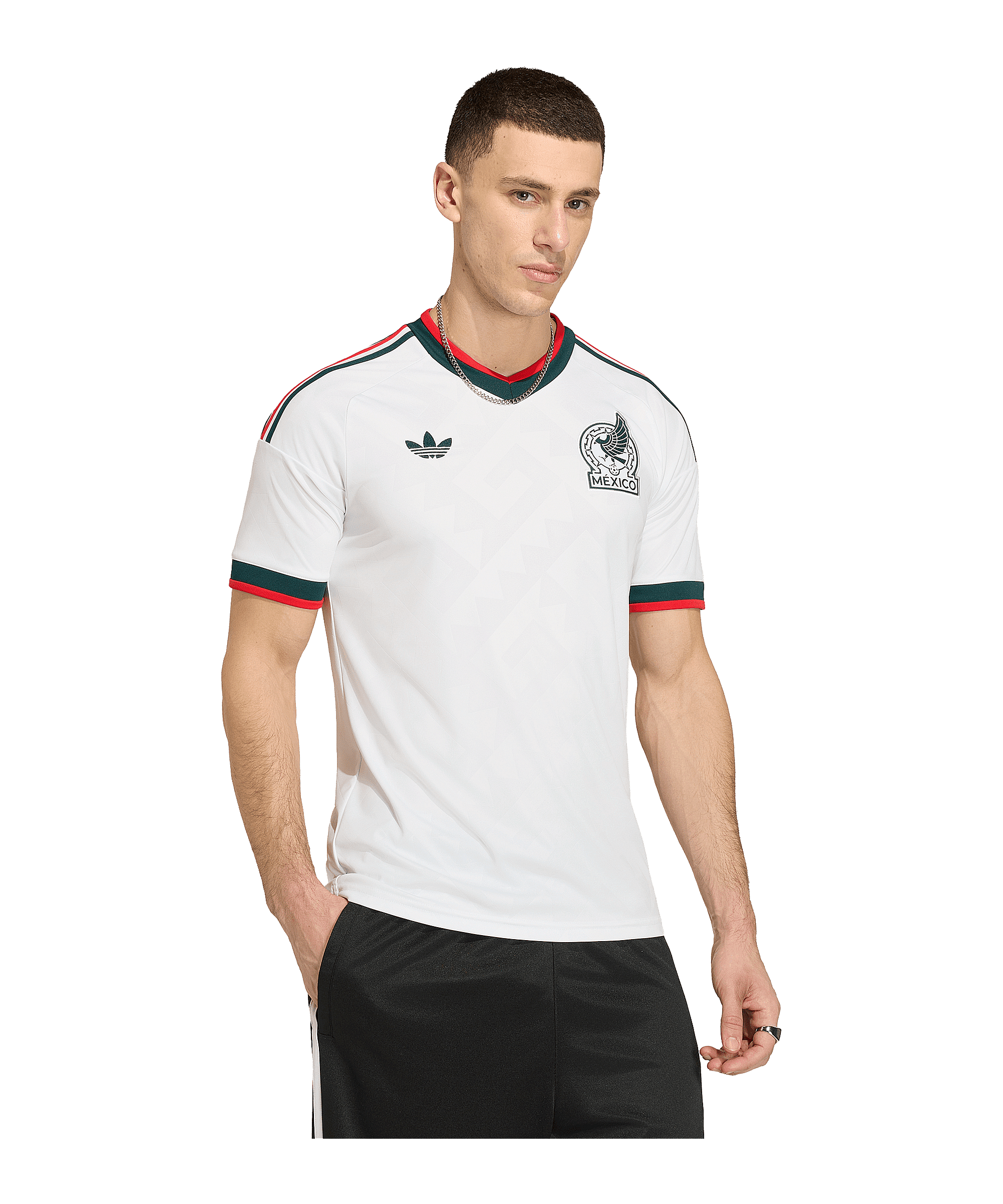 adidas FMF Mexiko Trikot Away WM 2026 Weiß - weiss