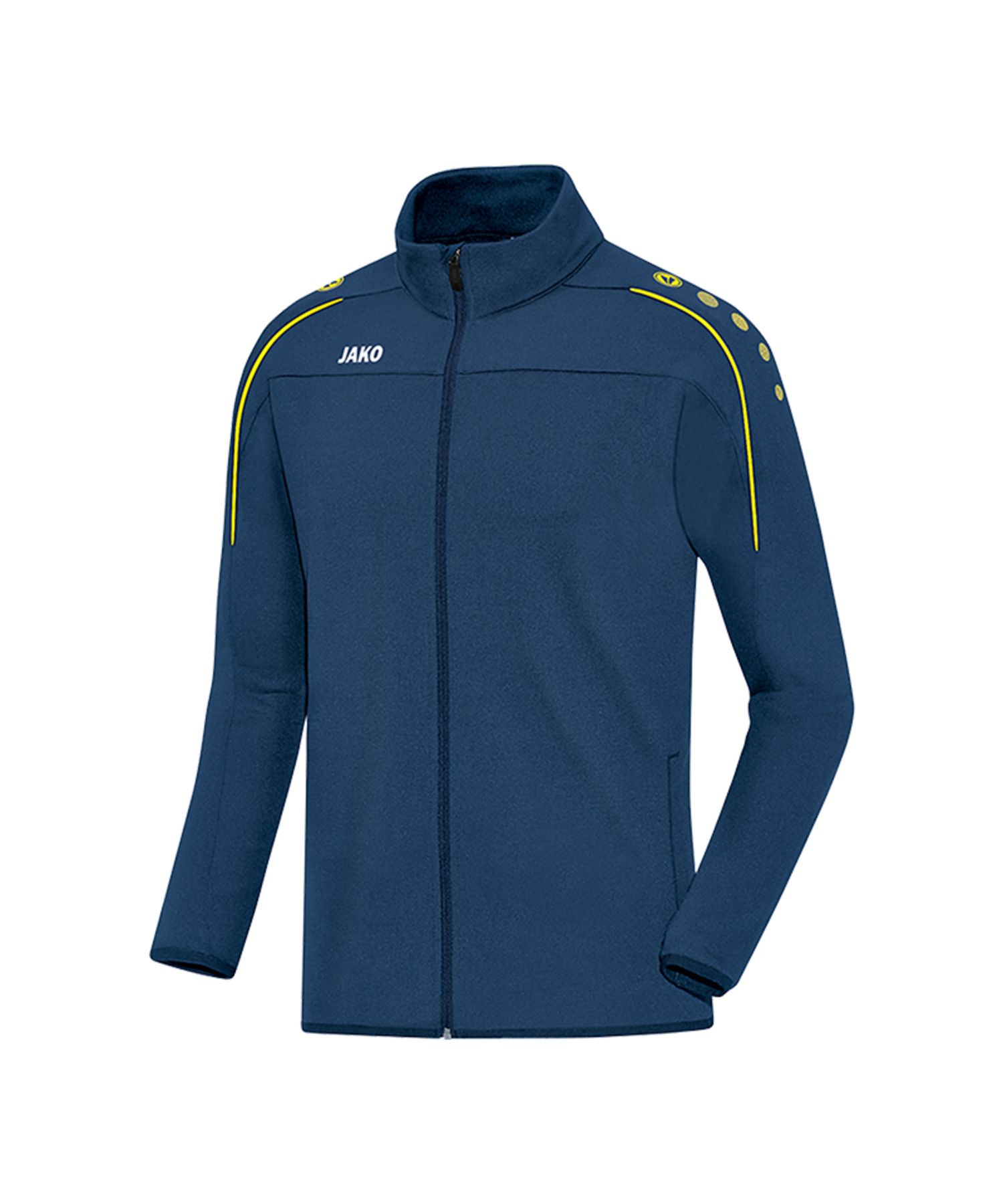 JAKO Classico Trainingsjacke Kids Blau Gelb F42 - blau
