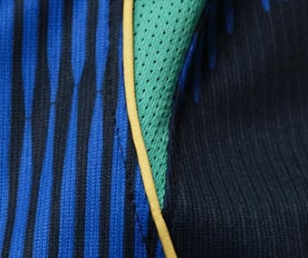 Breathable mesh under the arms closeup