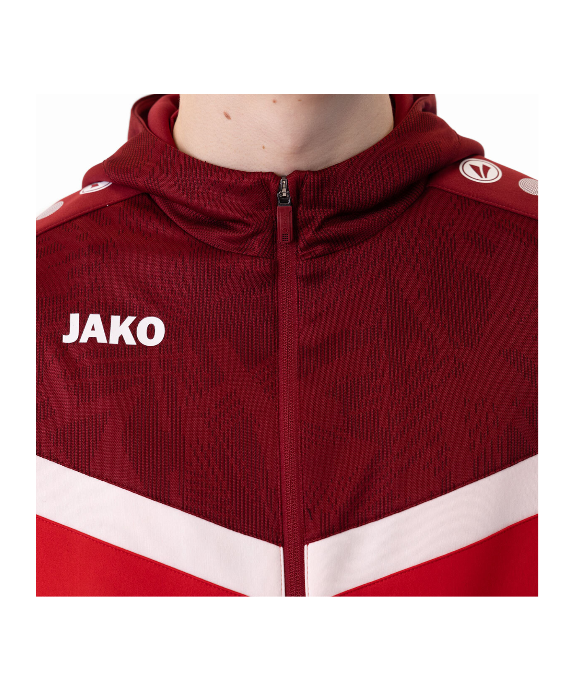 JAKO Iconic Kapuzenjacke Rot F103 - rot