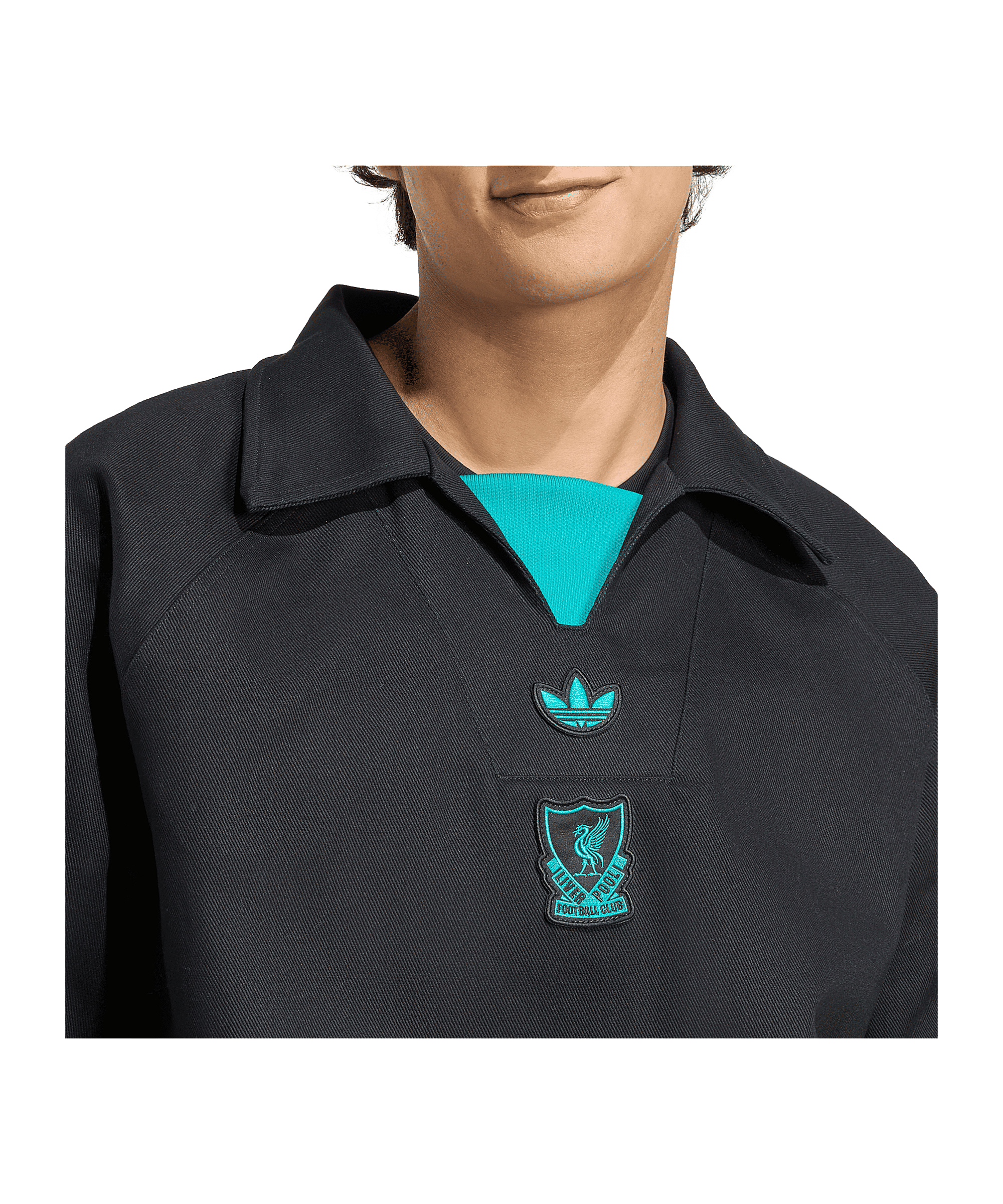 adidas FC Liverpool Icon Drill Sweatshirt Schwarz - schwarz