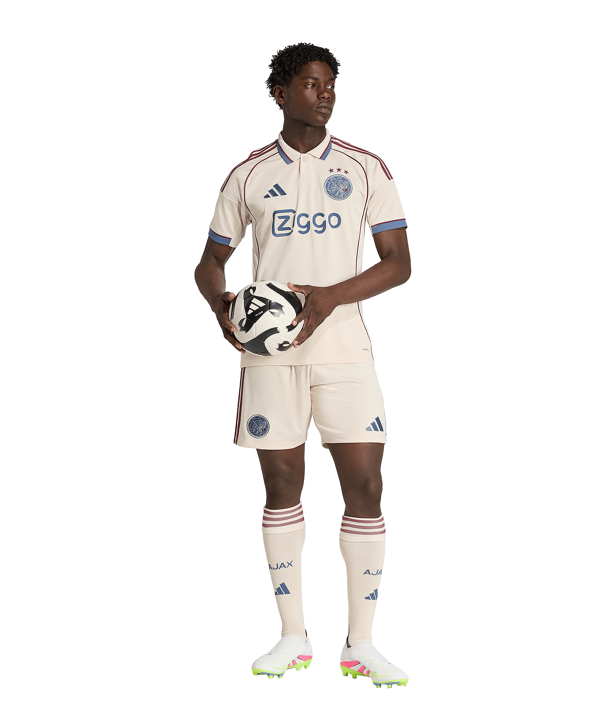 adidas AJAX AMSTERDAM 3EME Doré - Vêtements T-shirts & Polos Homme 59,40