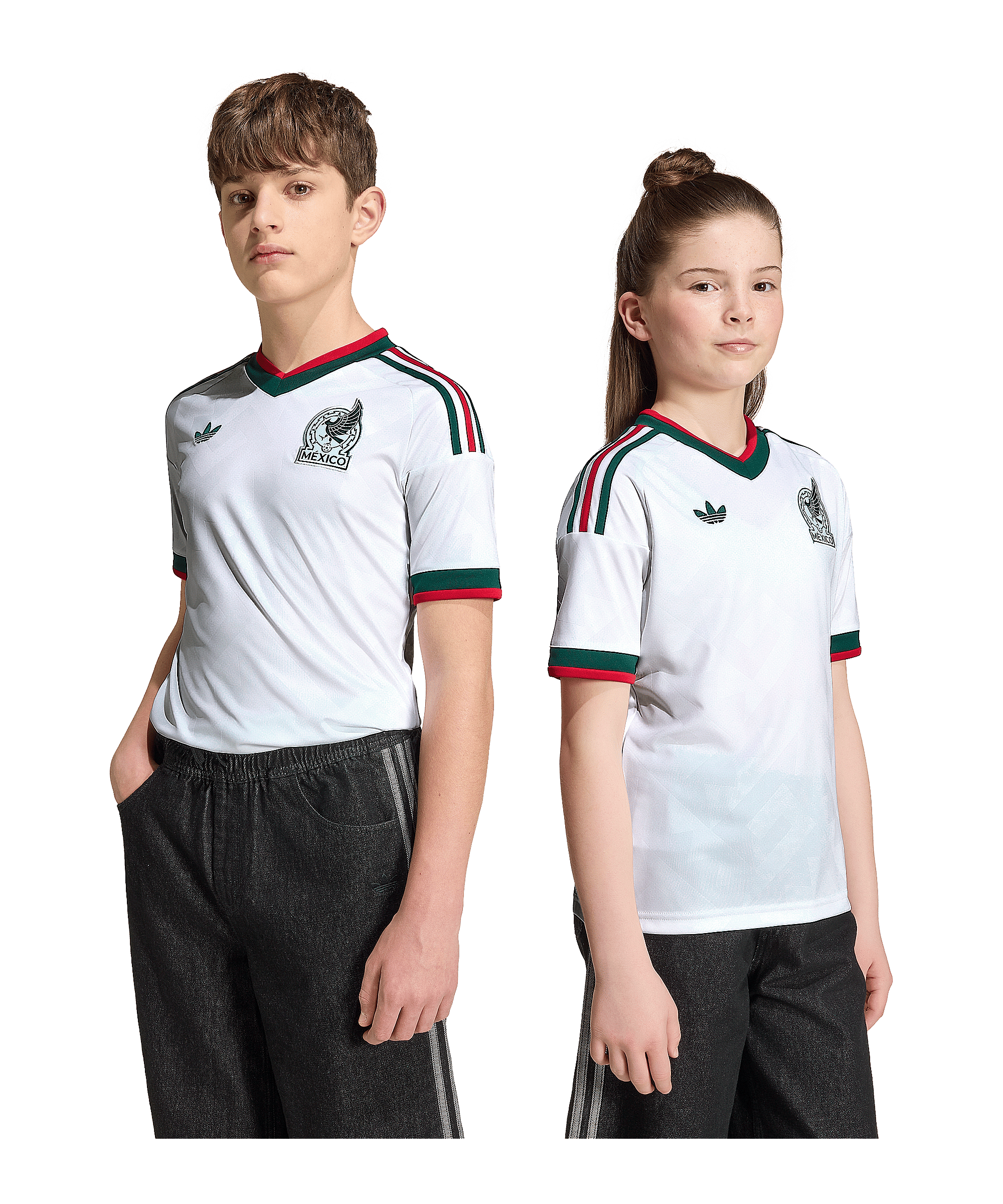adidas FMF Mexiko Trikot Away WM 2026 Kids Weiß - weiss
