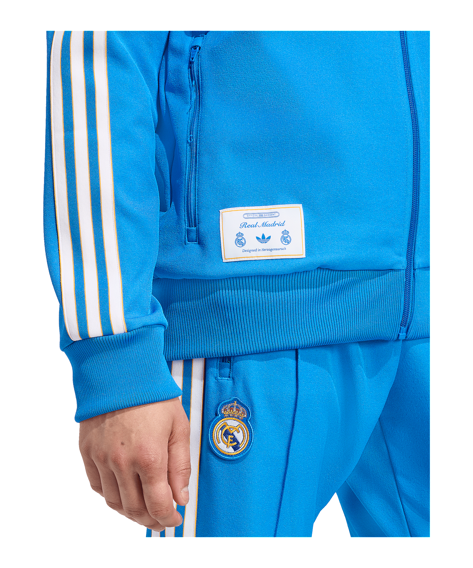 adidas Real Madrid Icon Track Sweatshirt Blau - blau