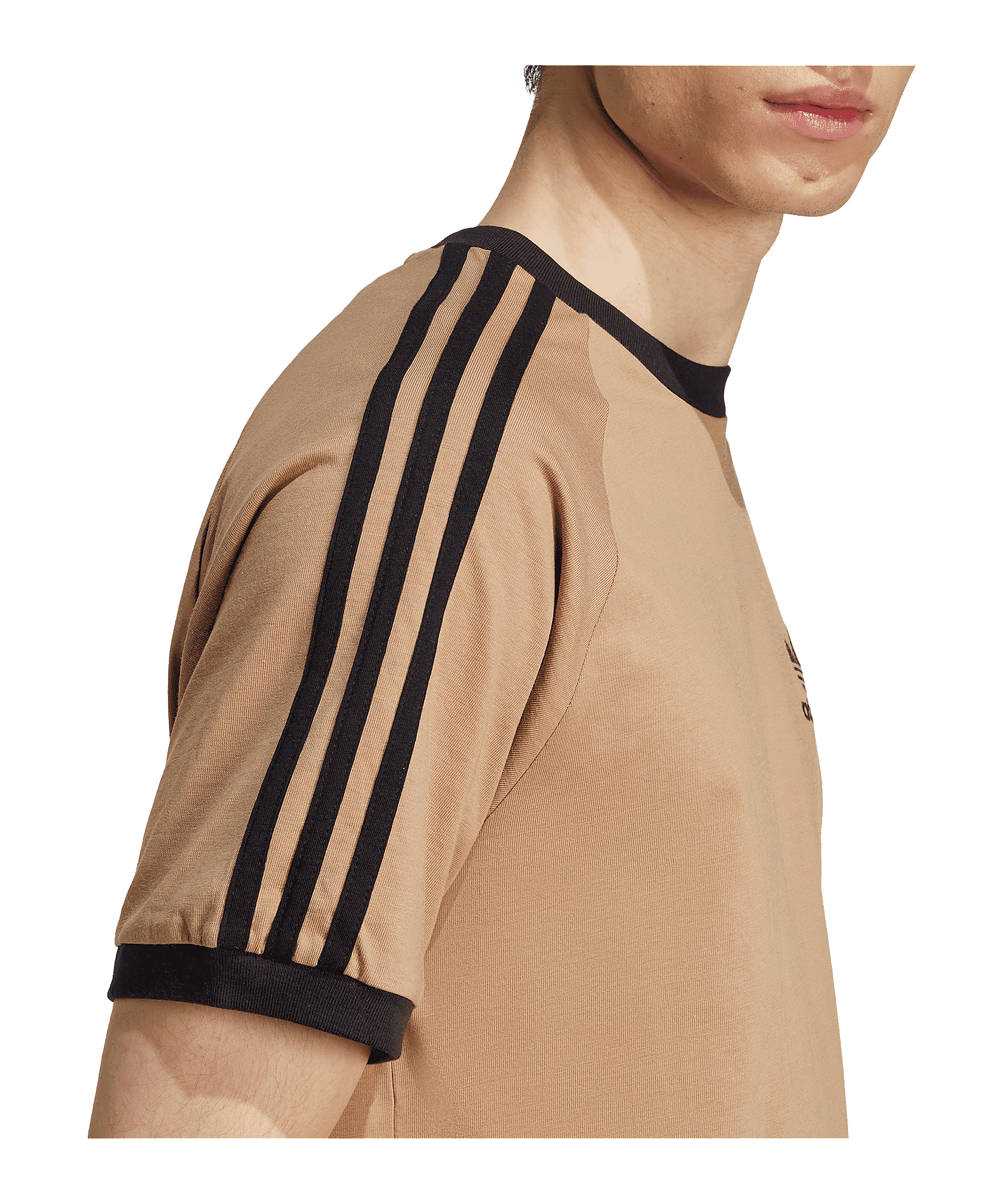 adidas Adicolor Classic 3 Stripes T-Shirt Braun - braun