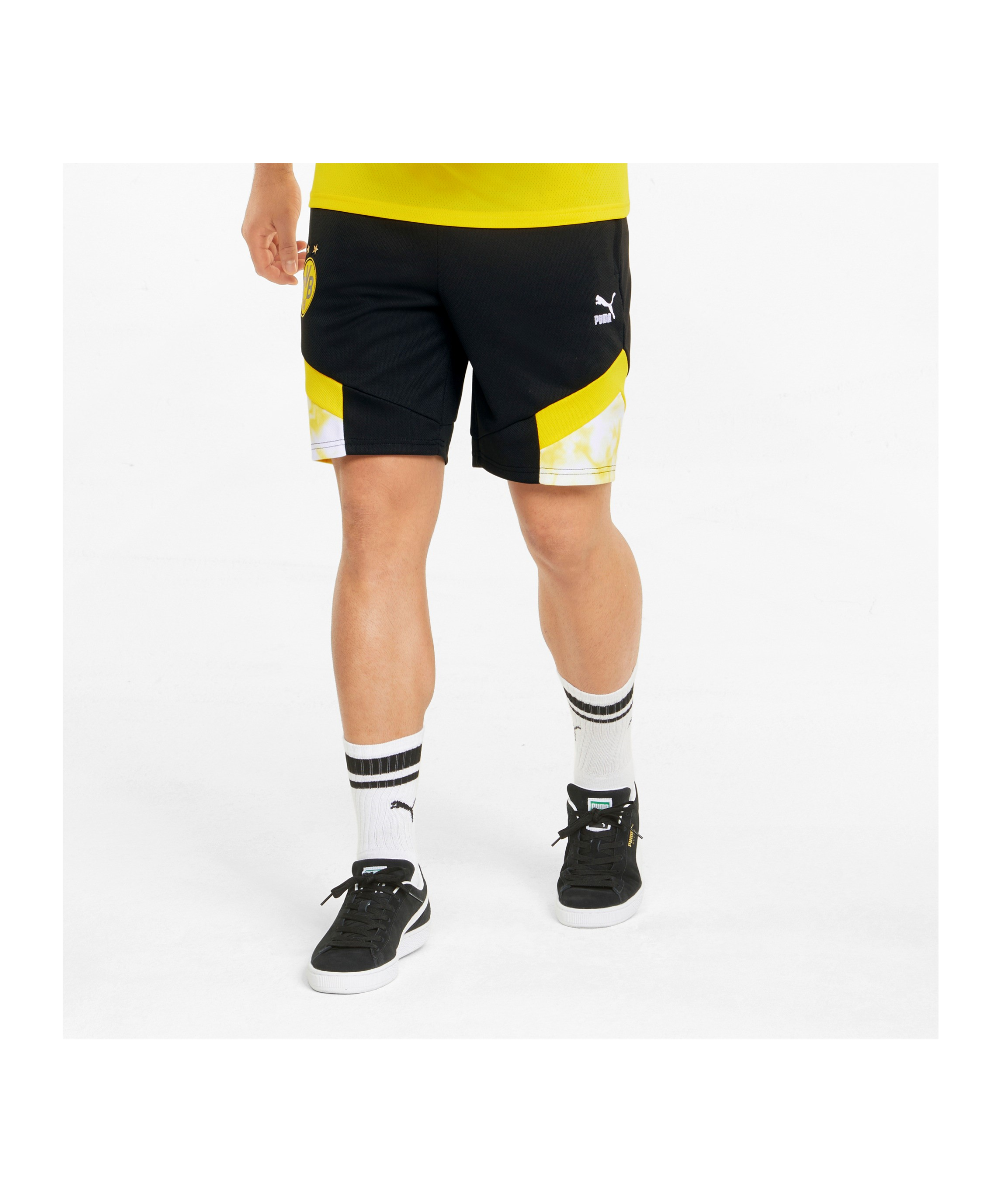 PUMA BVB Dortmund Iconic MCS Short Schwarz F02 - schwarz