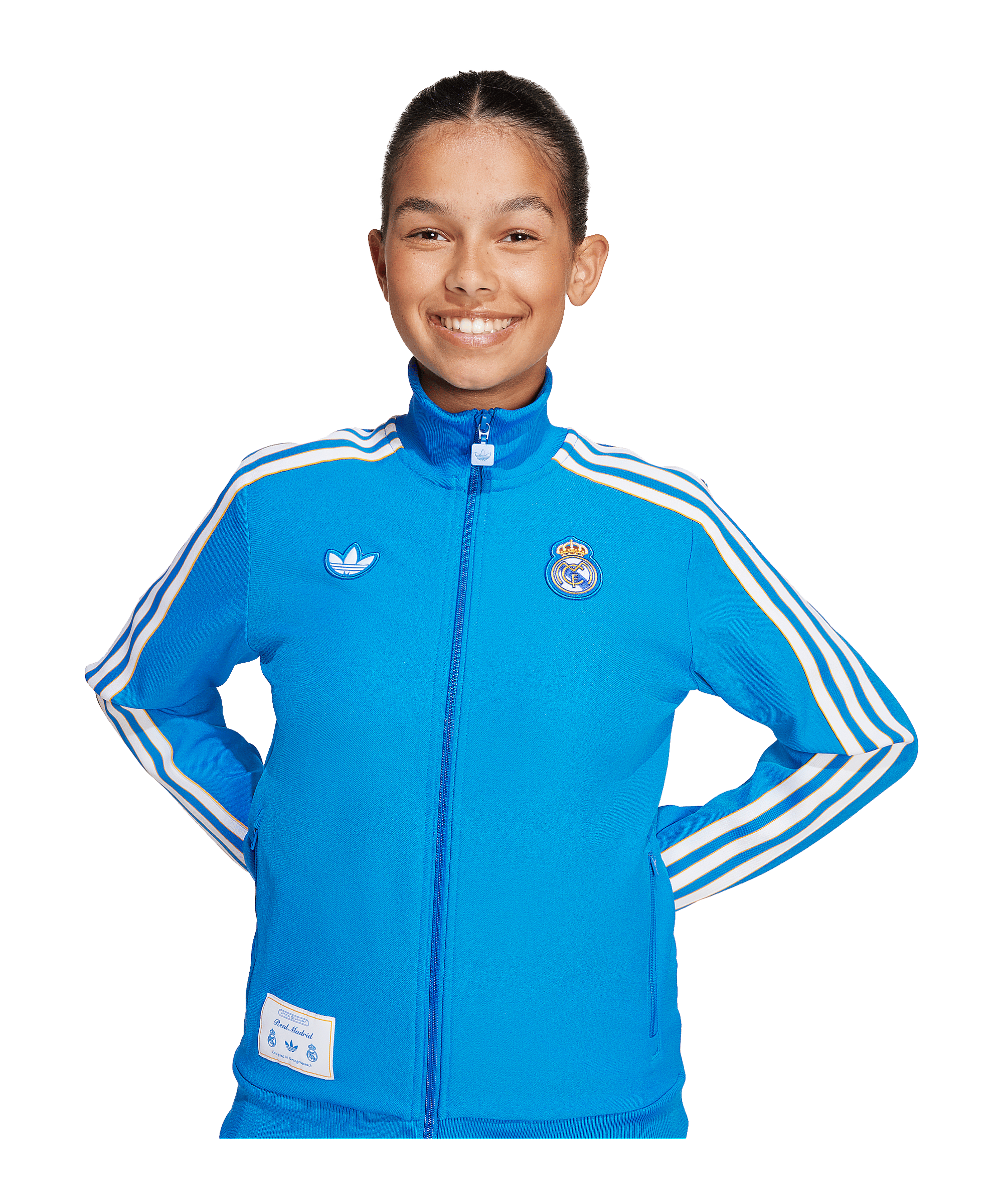 adidas Real Madrid Icon Track Sweatshirt Kids Blau - blau