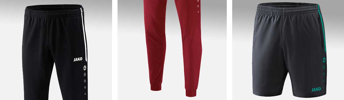 Detailansichten mit den Design-Besonderheiten der JAKO Competition 2.0-Kollektion