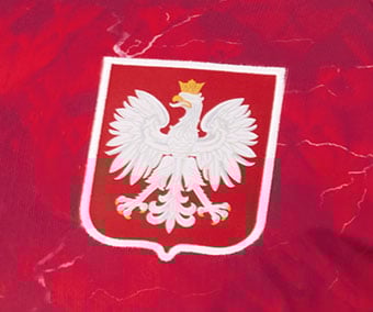 &Eacute;cusson de l'aigle blanc polonais cousu en patch, Swoosh brod&eacute;