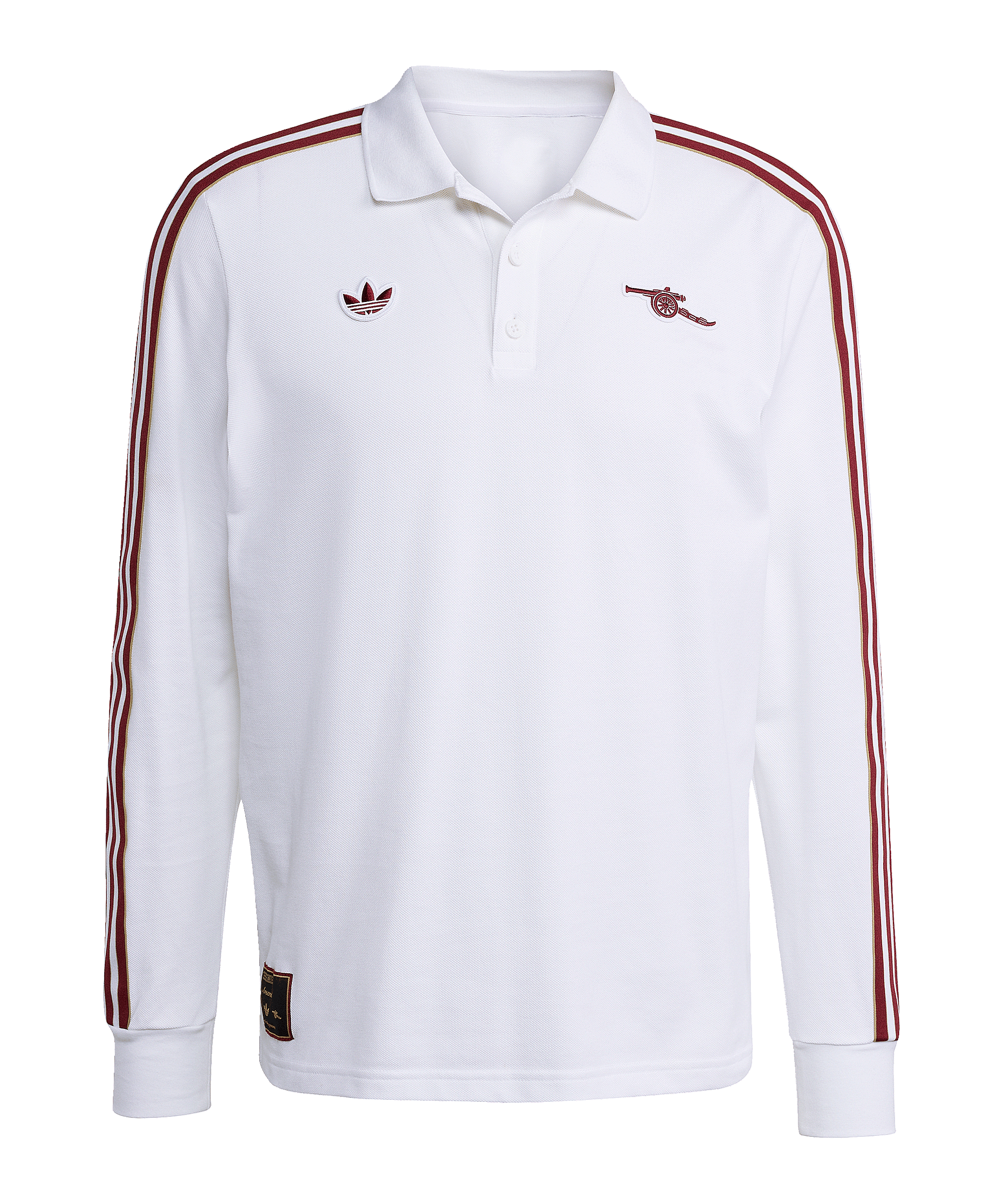 adidas FC Arsenal London Icon Long Sleeve Polo Weiß - weiss