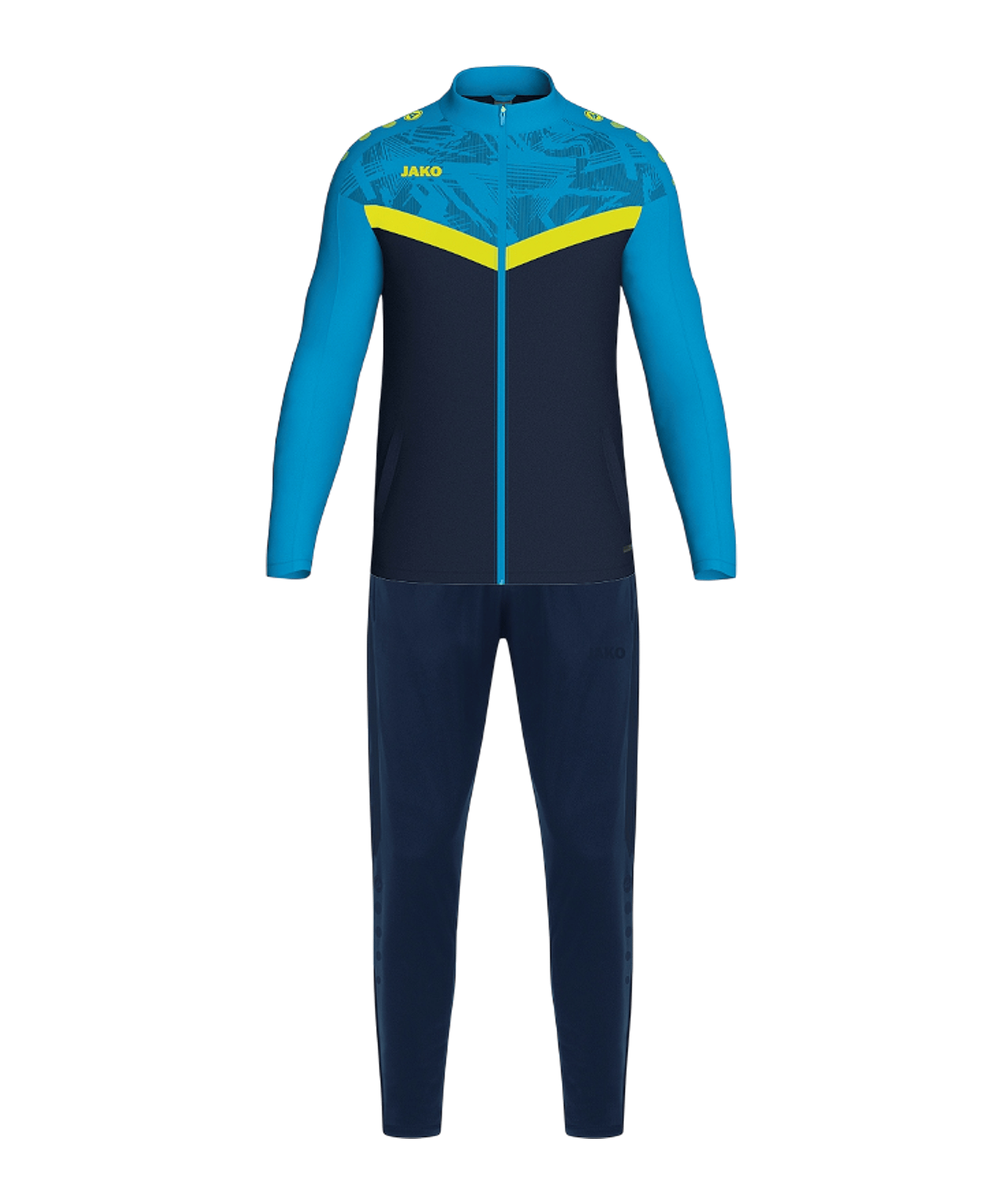 JAKO Iconic Trainingsanzug Kids Blau F914 - blau