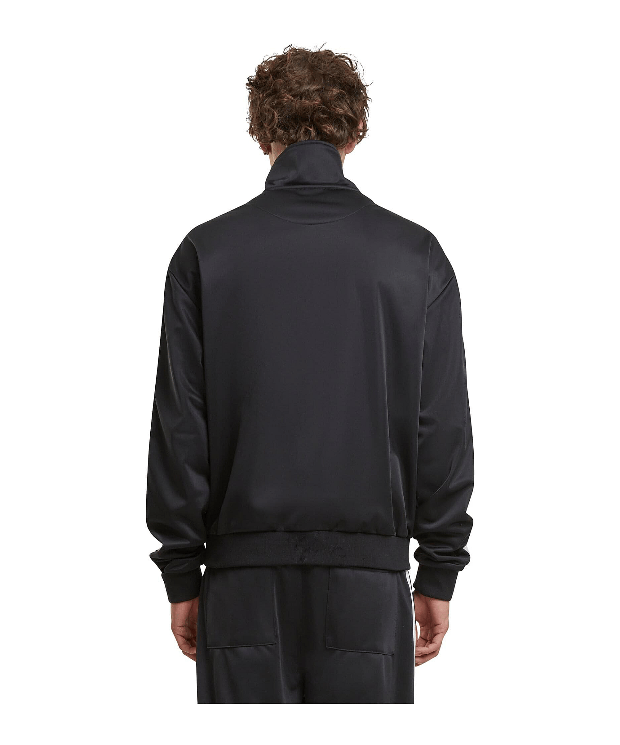 Urban Classics Retro Tricot Trainingsjacke Schwarz - schwarz