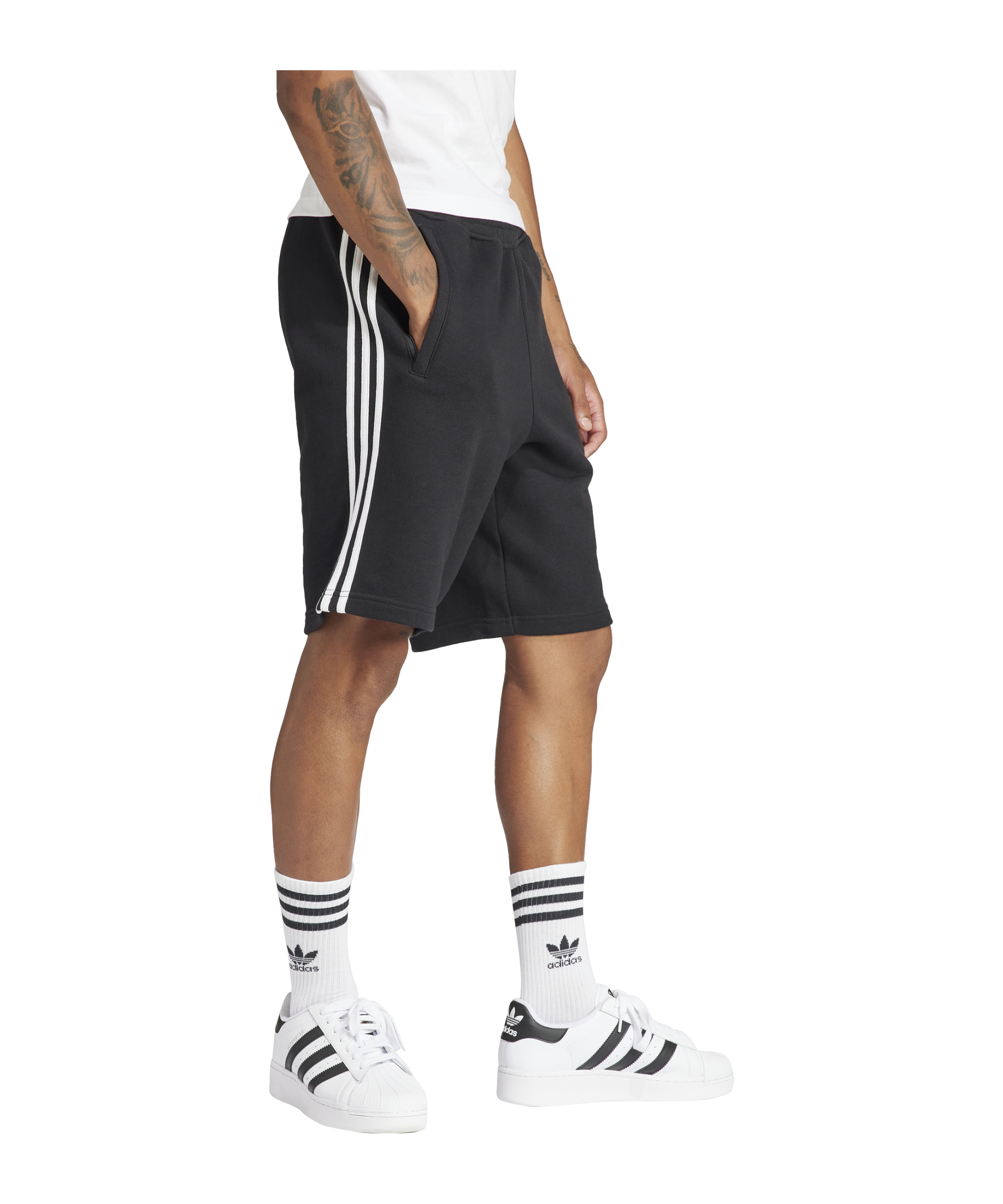 adidas Originals Adicolor 3-Stripes Short Schwarz - schwarz