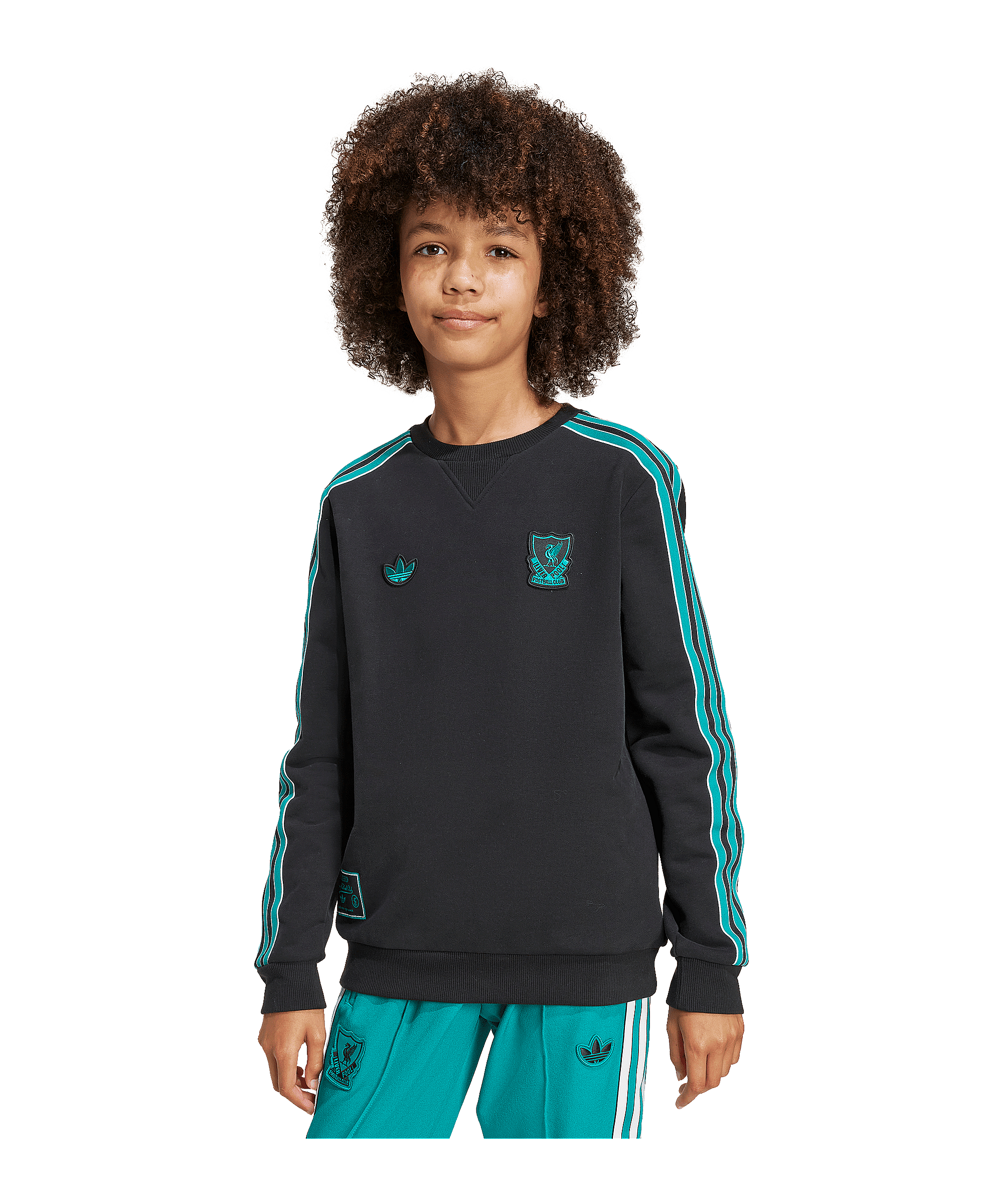 adidas FC Liverpool Icon Sweatshirt Kids Schwarz - schwarz