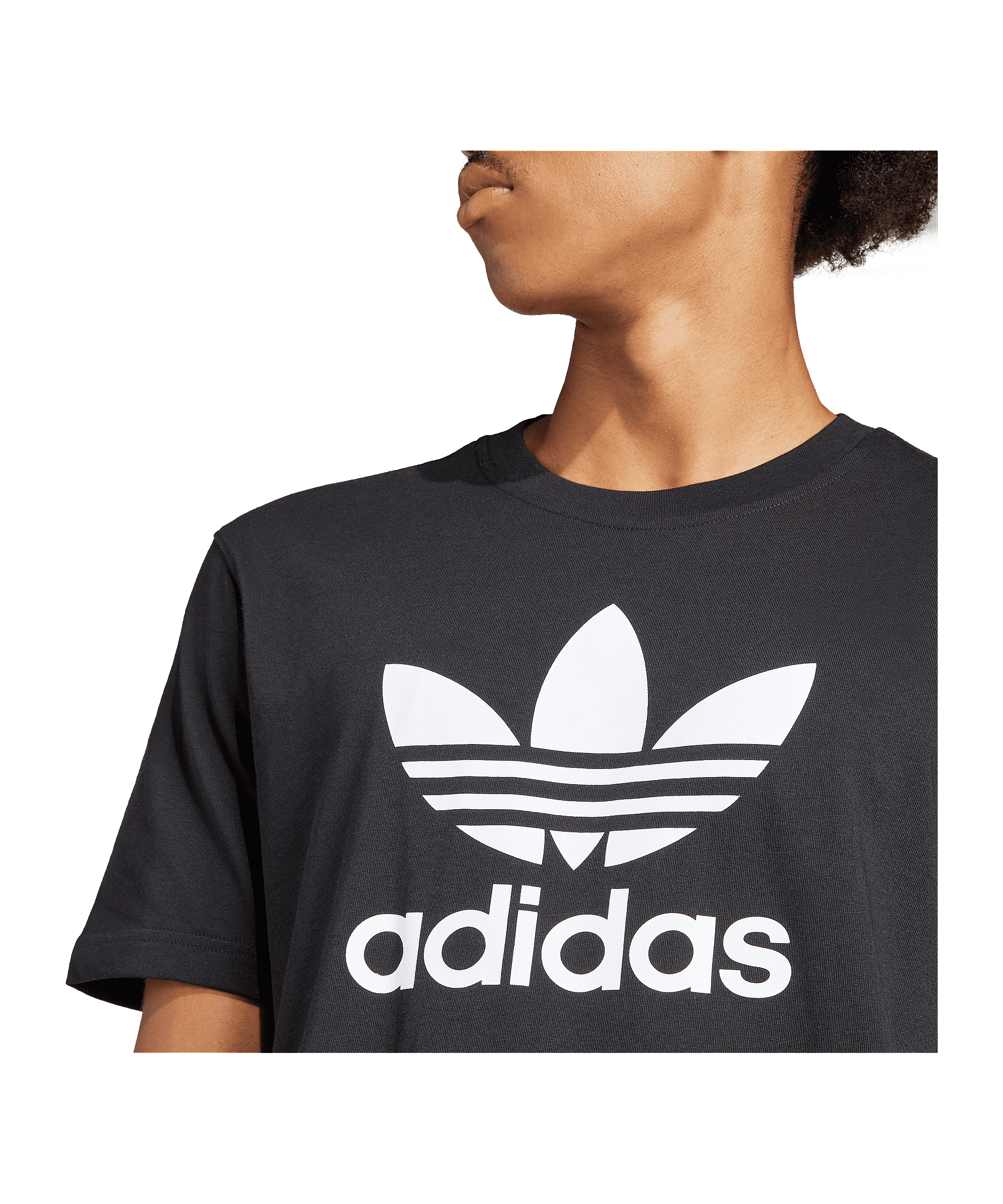 adidas Originals Adicolor Trefoil T-Shirt Schwarz - schwarz