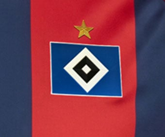 HSV emblem and star in raised 3D transfer technology by 11teamsports