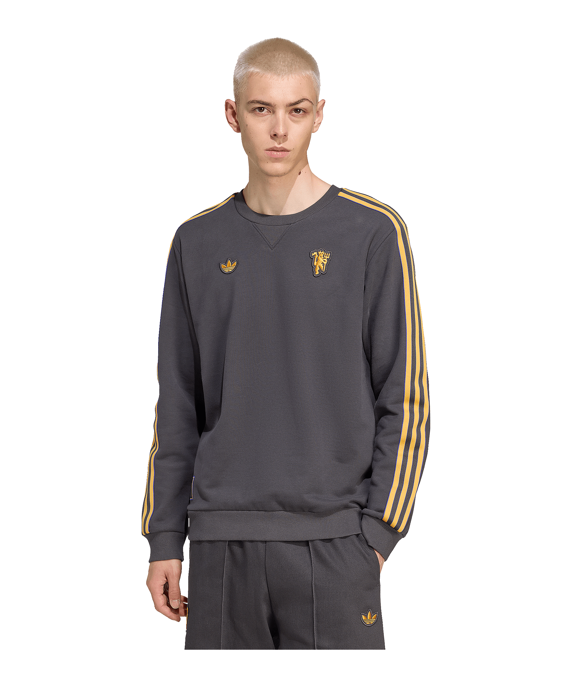 adidas Manchester United Icon Sweatshirt Schwarz - schwarz