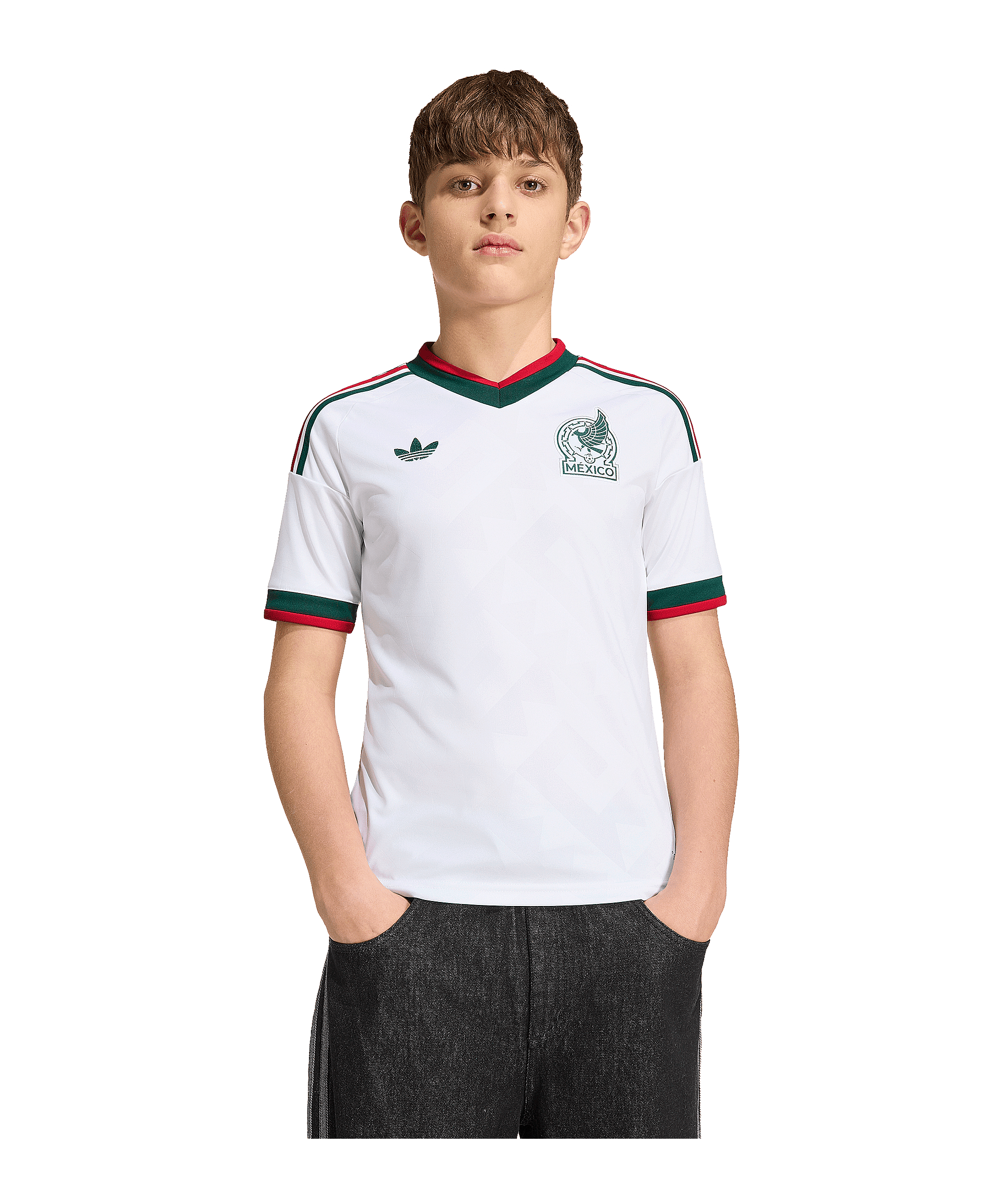 adidas FMF Mexiko Trikot Away WM 2026 Kids Weiß - weiss