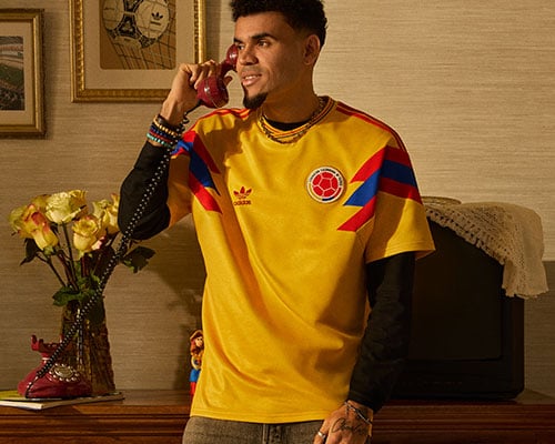 adidas FCF Kolumbien Bringback Away Trikot 1990 vorberedelt Nr. 10 Lifestyle Vorderseite
