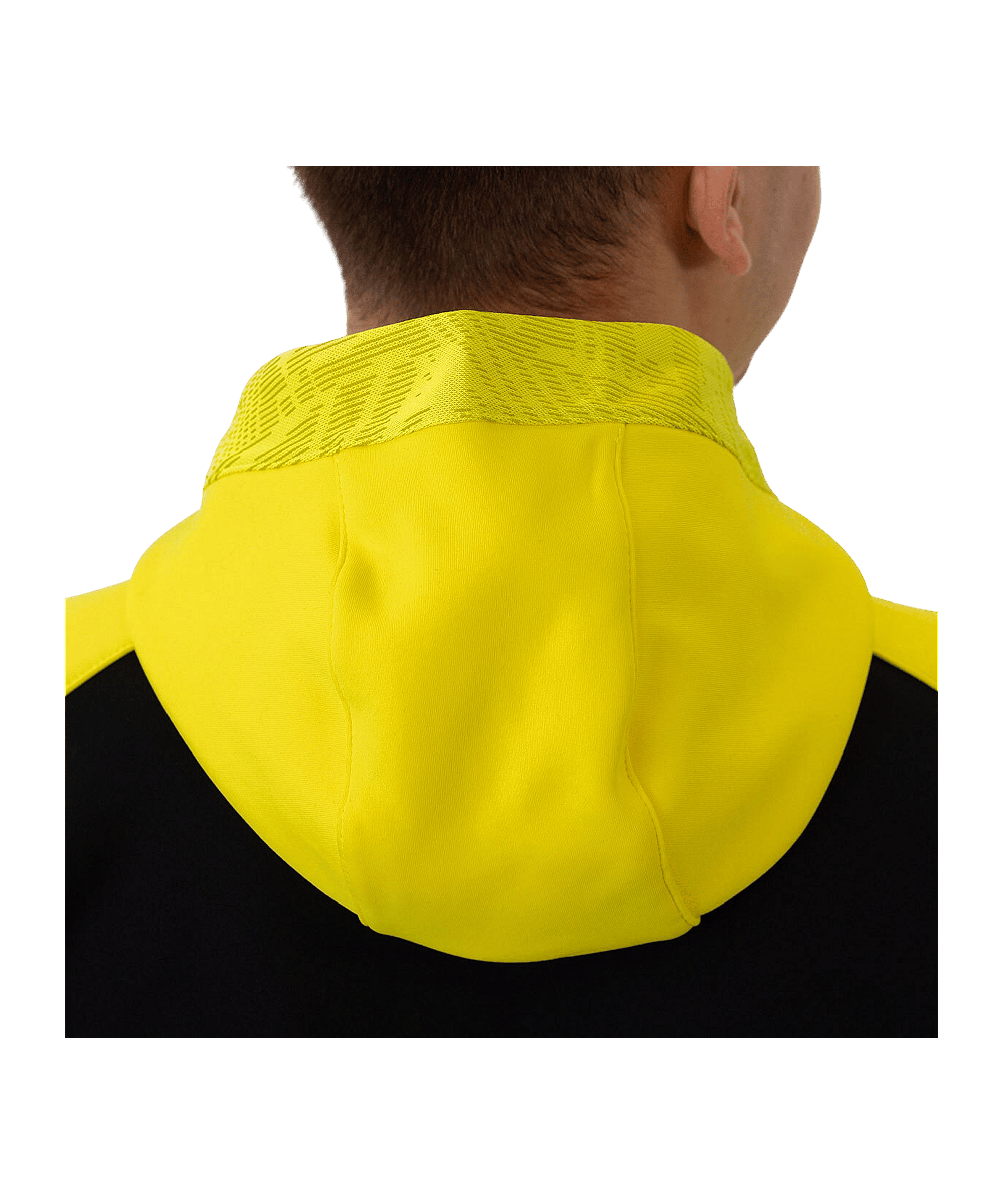 JAKO Iconic Kapuzenjacke Schwarz Gelb F808 - schwarz