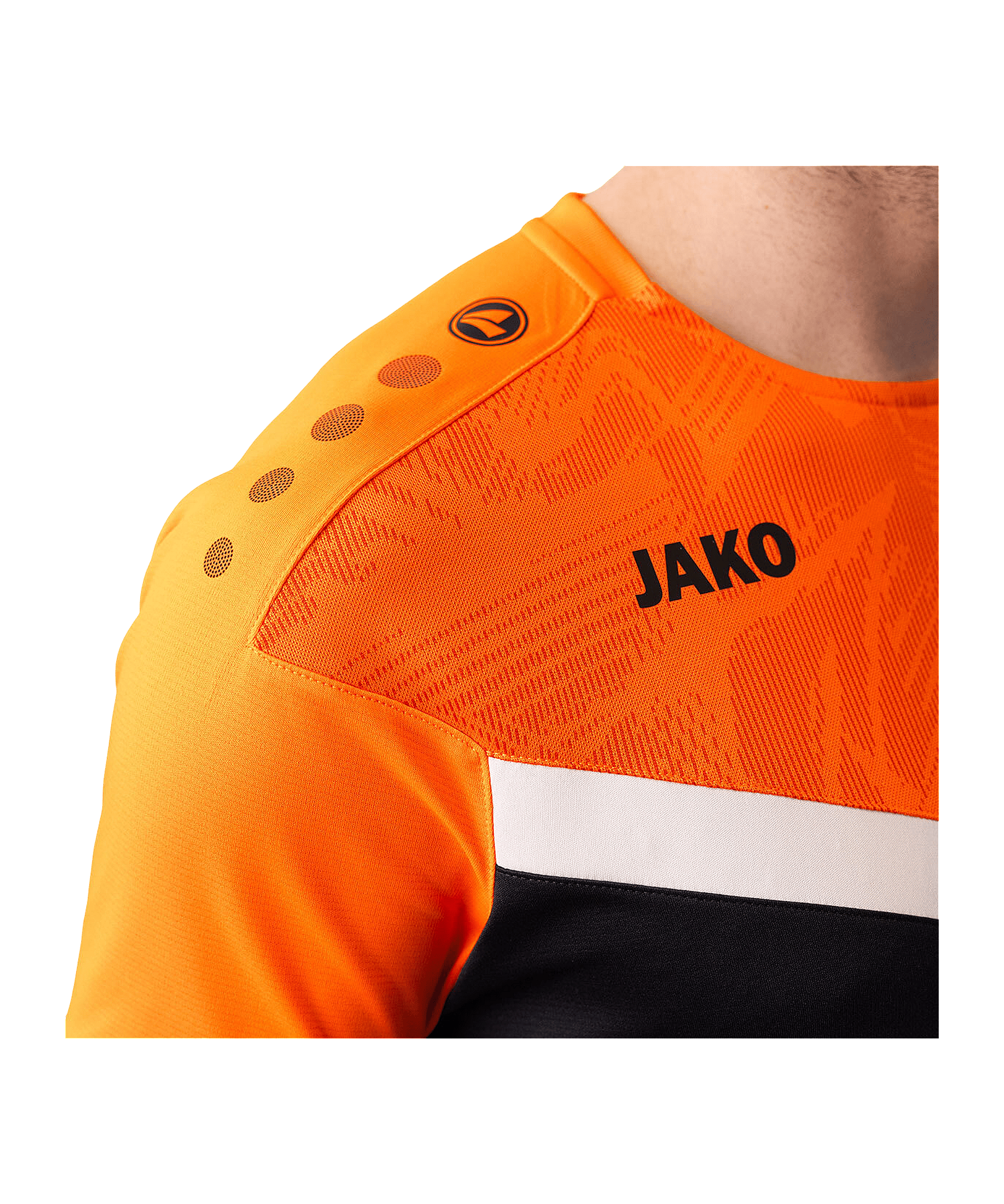 JAKO Iconic T-Shirt Schwarz Orange F807 - schwarz