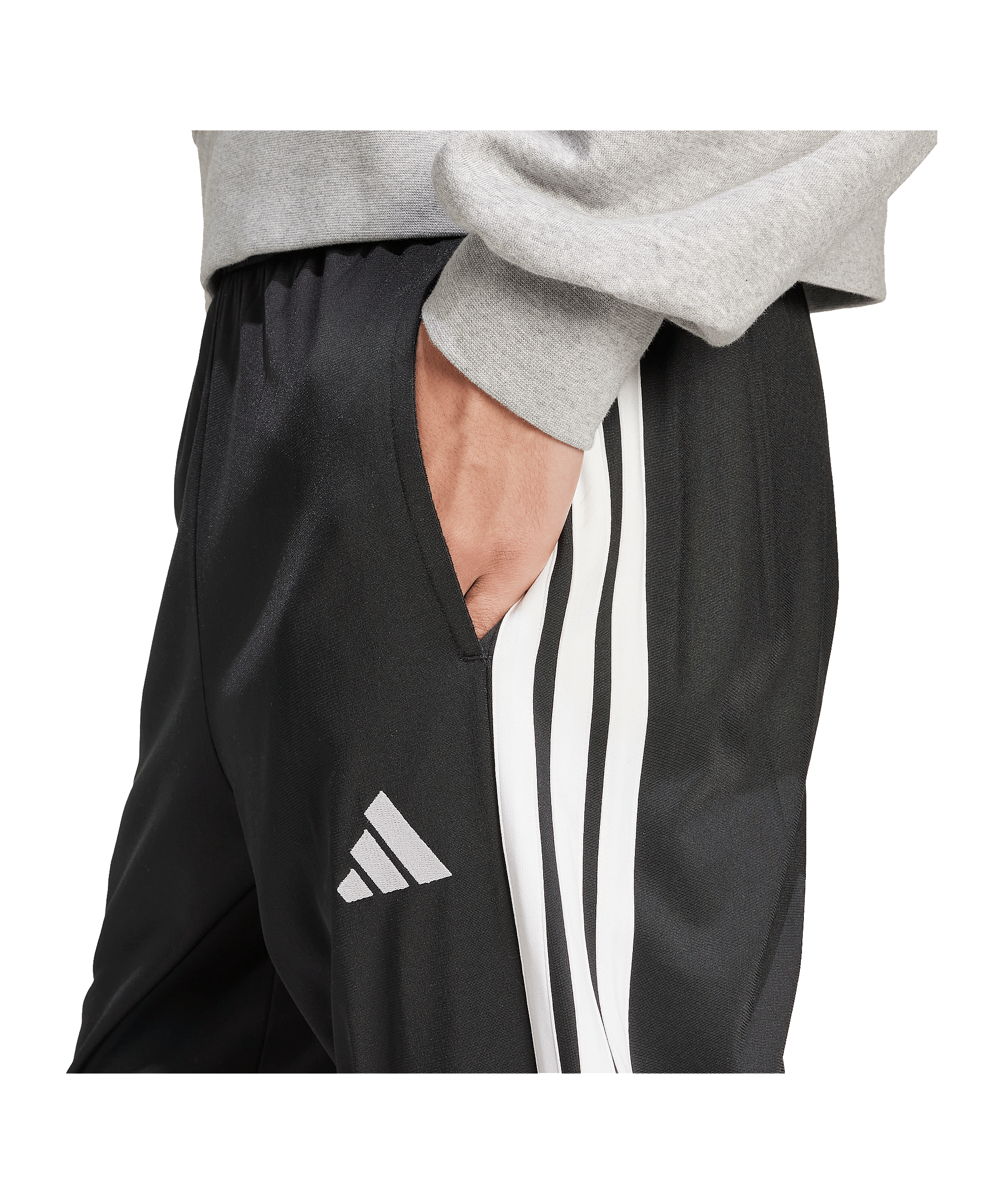 adidas 3-Stripes Tricot Trainingshose Schwarz - schwarz