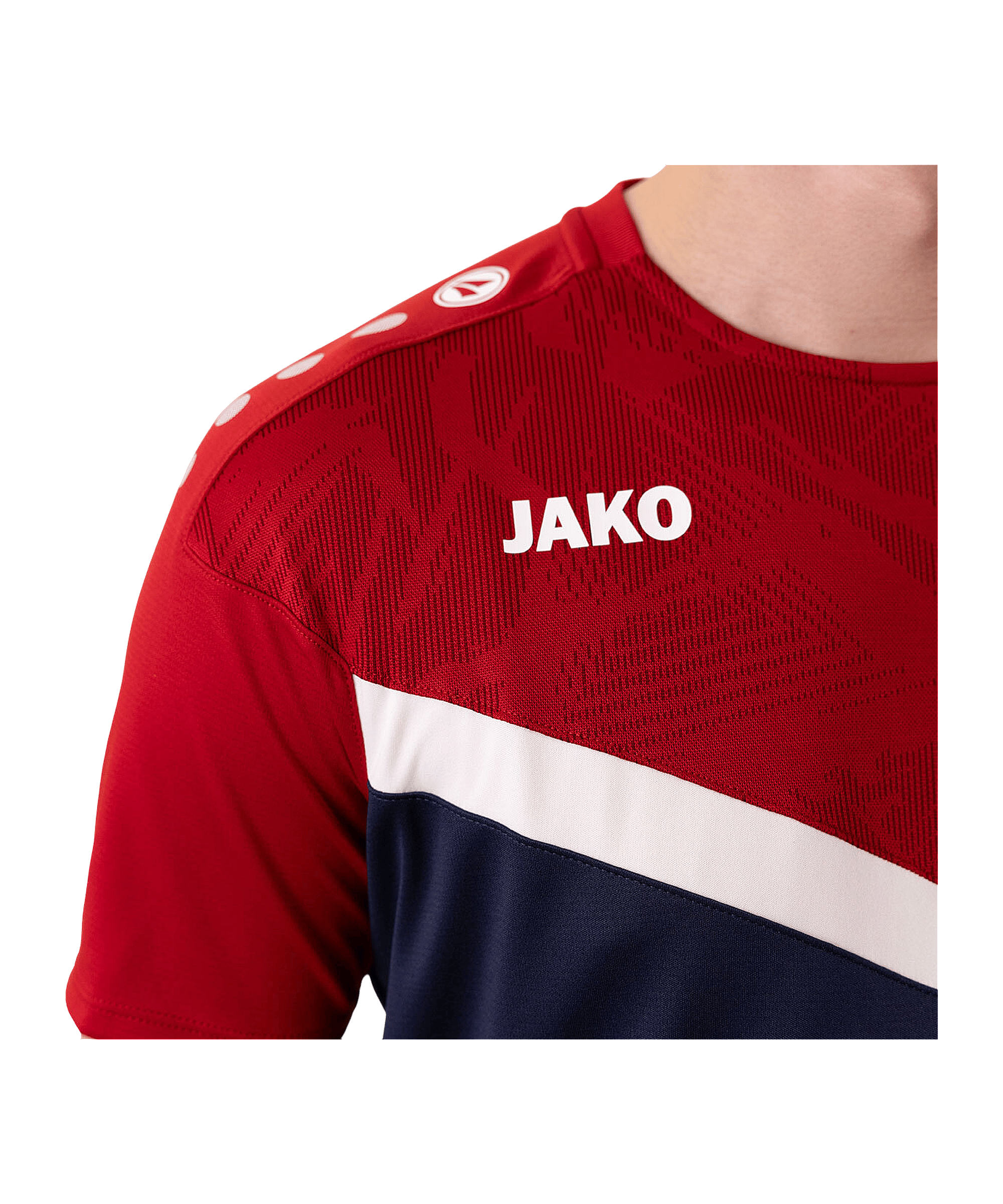 JAKO Iconic T-Shirt Blau Rot F901 - blau