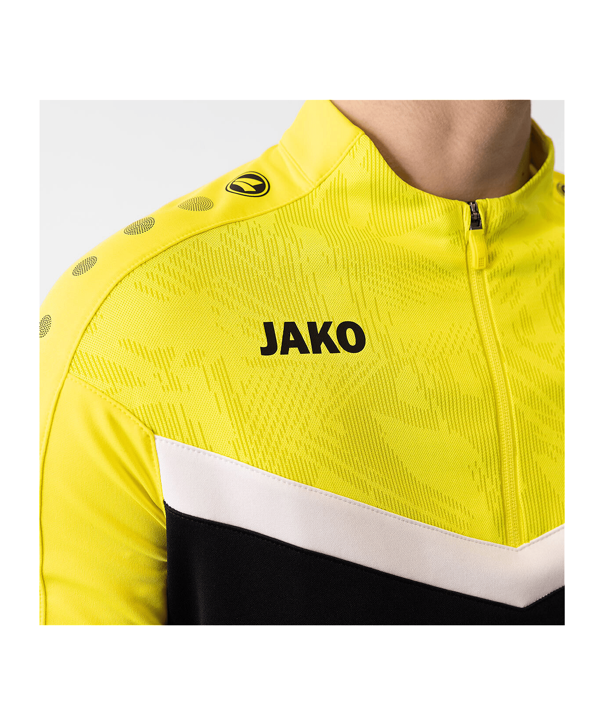 JAKO Iconic HalfZip Sweatshirt Schwarz F808 - schwarz