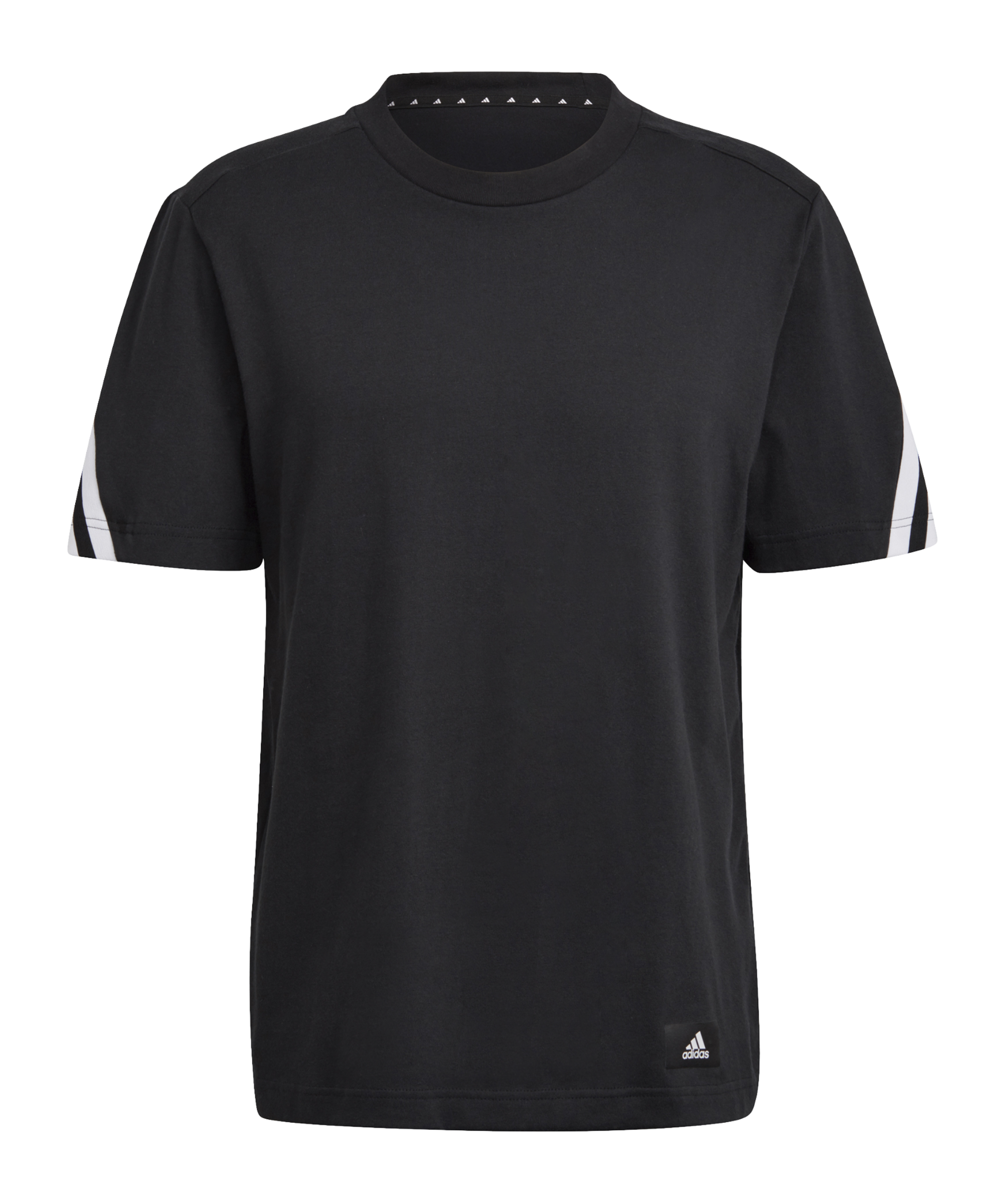 adidas 3 Stripes Future Icons Shirt Schwarz - schwarz