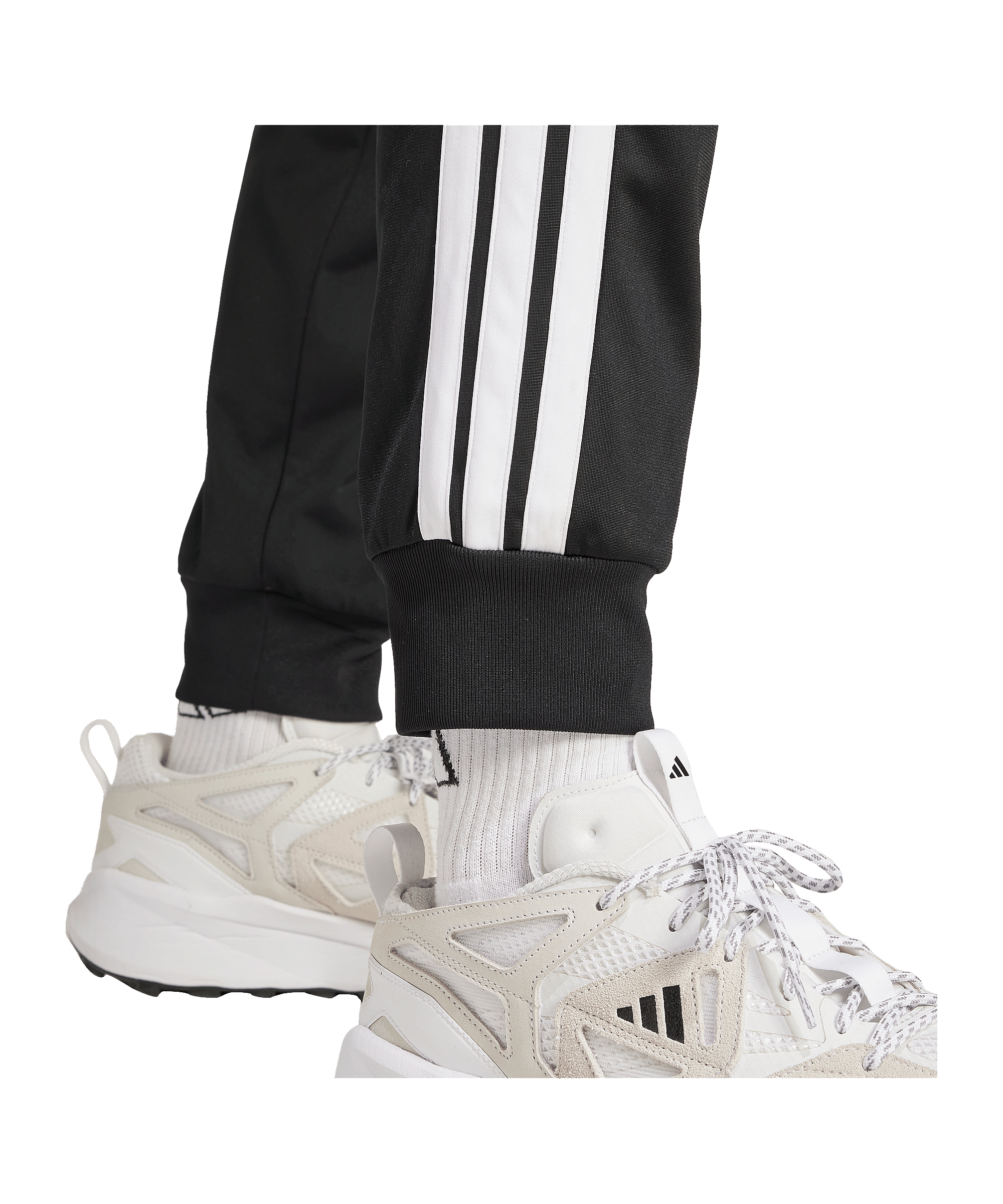 adidas 3-Stripes Tricot Trainingshose Schwarz - schwarz