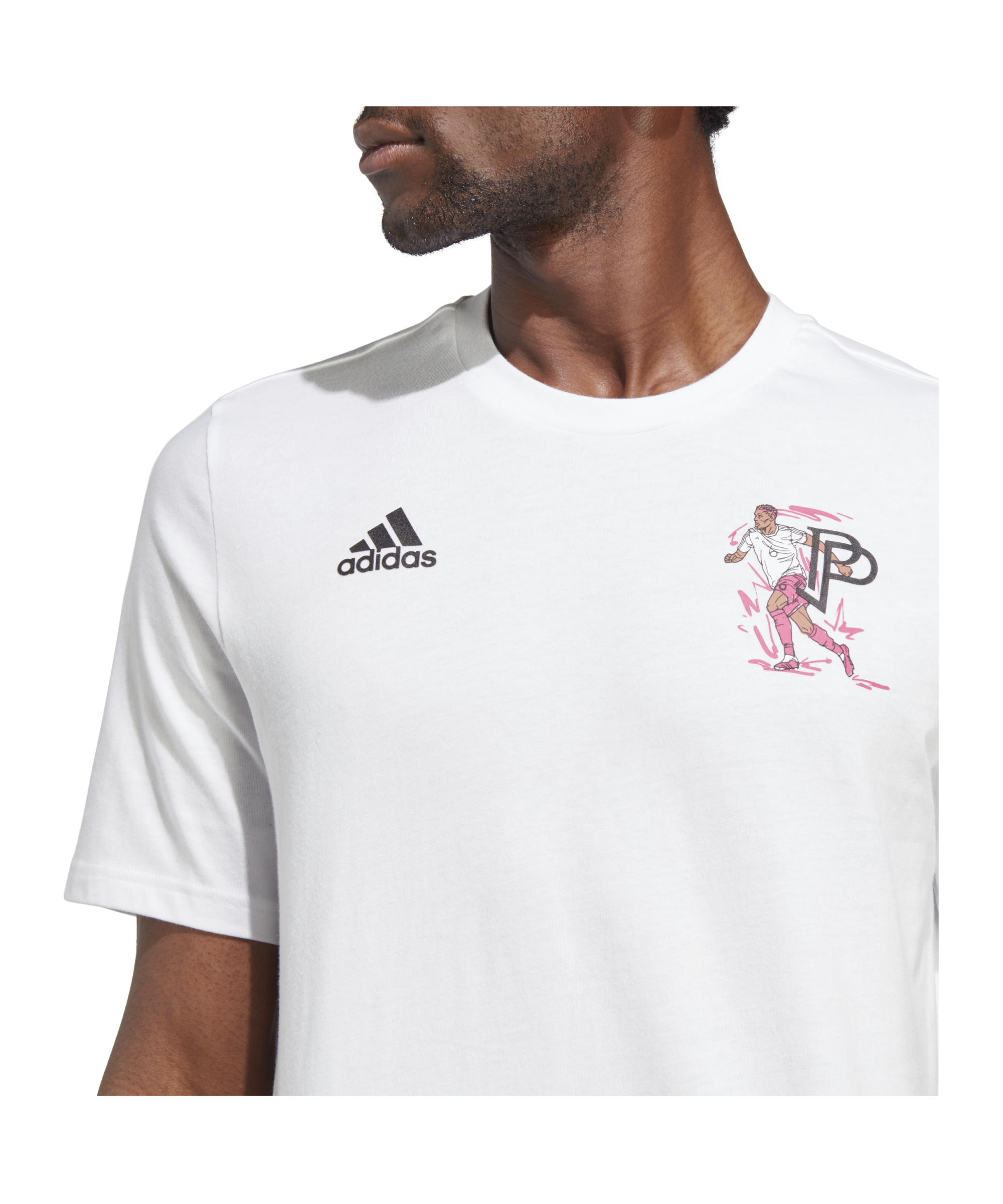 adidas Pogba Icon Graphic T-Shirt Weiss - weiss