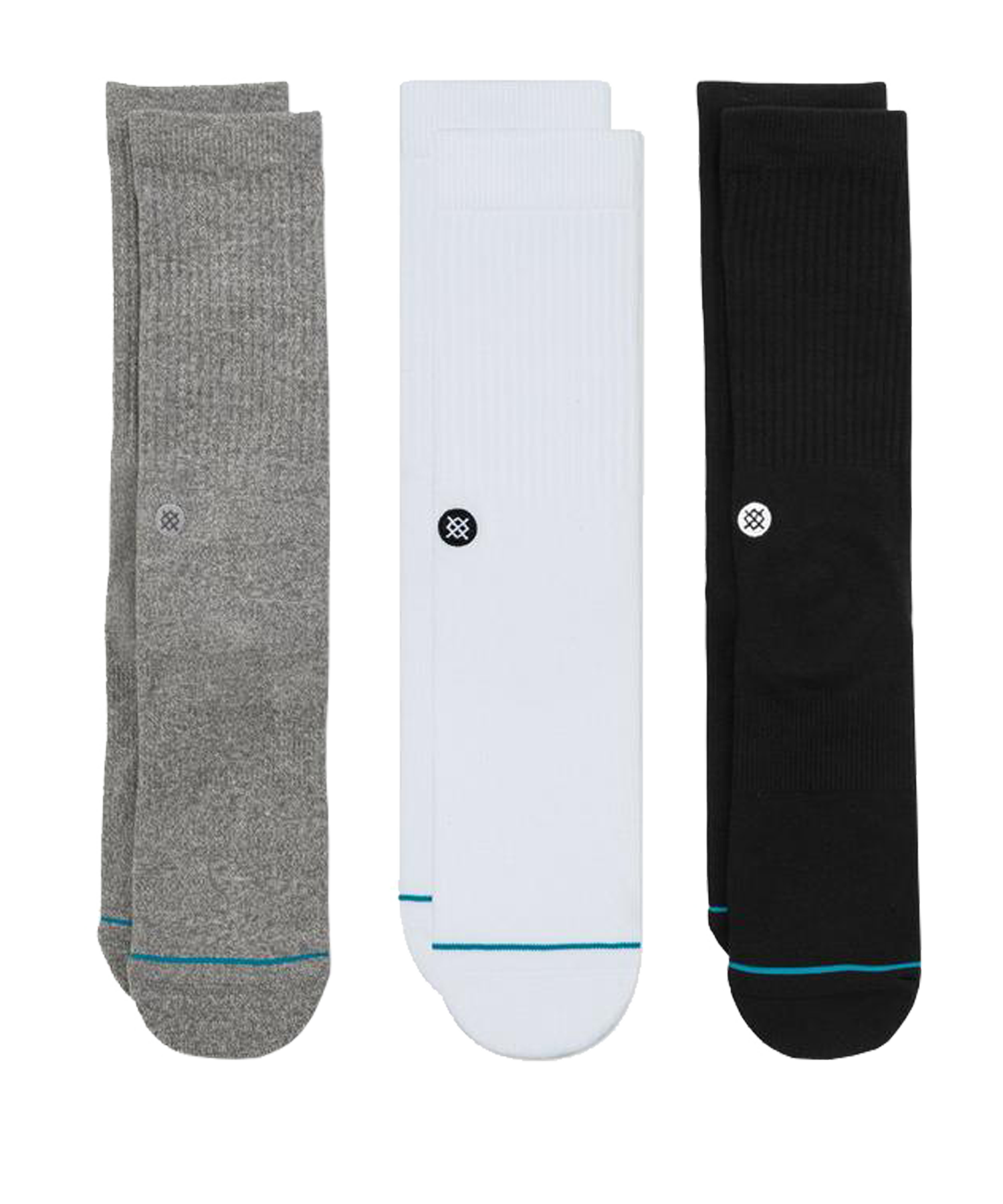 Stance Uncommon Solids Icon Socks 3er Pack Multi - schwarz