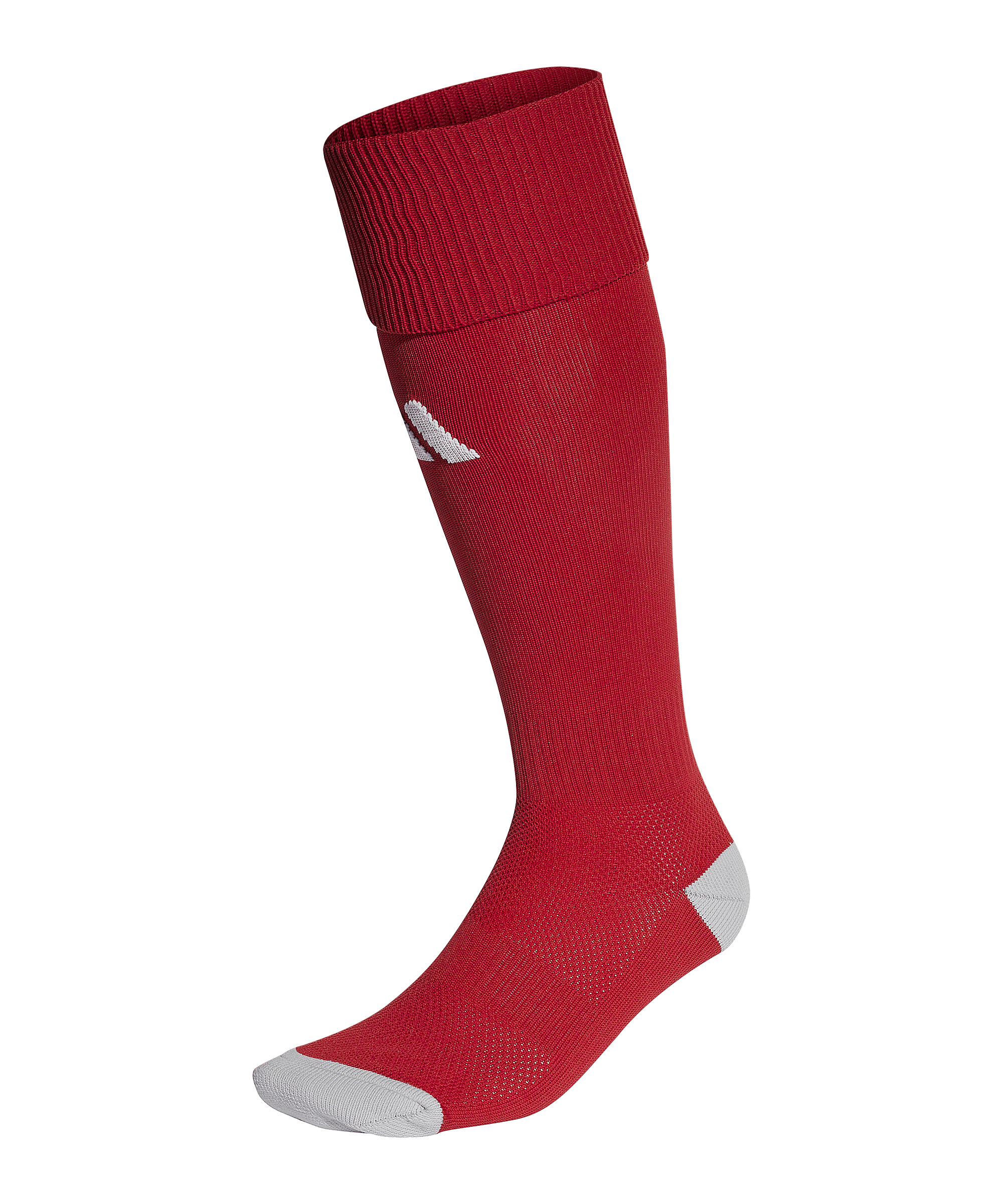adidas Milano 23 Strumpfstutzen Rot Weiss Grau - rot