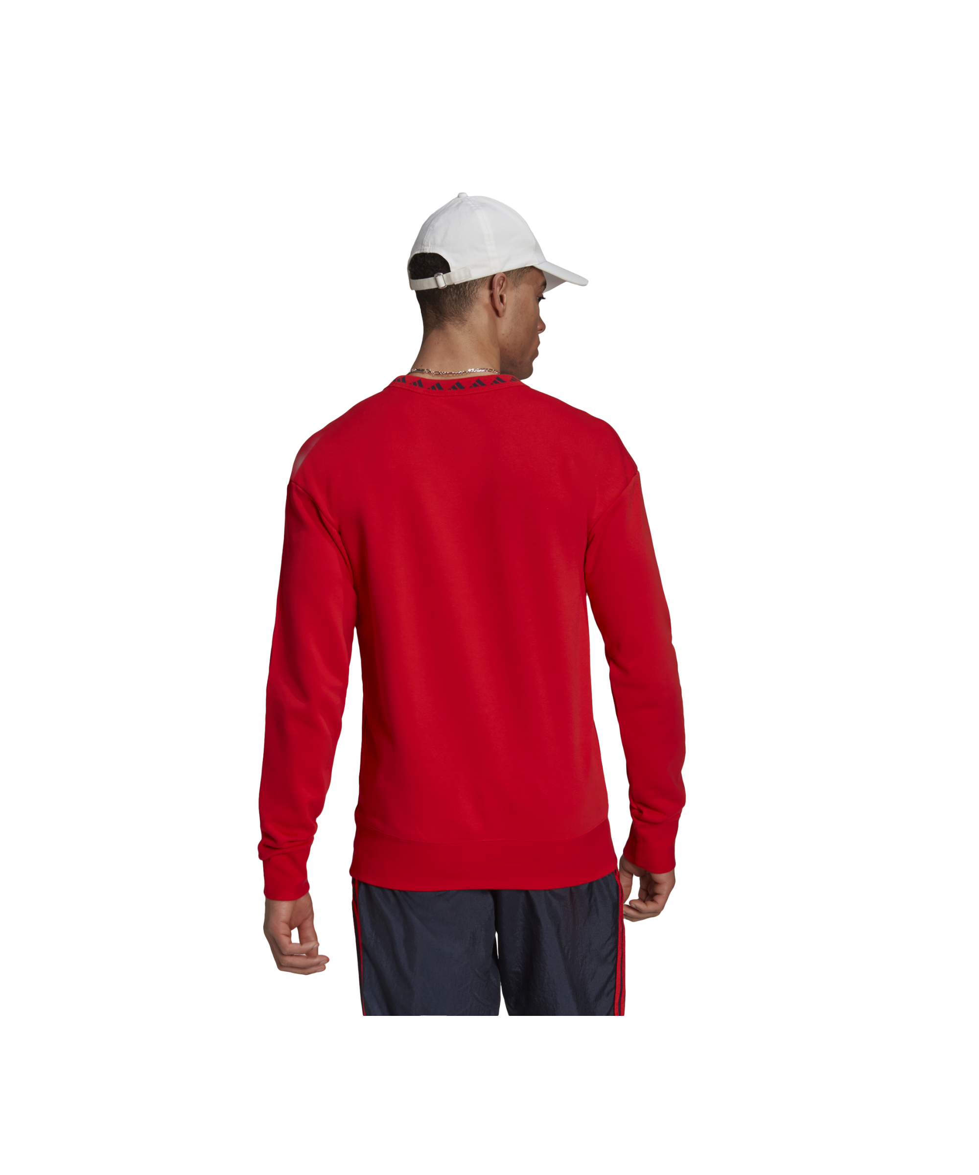 adidas FC Bayern München Icon Crew Sweatshirt Rot - rot