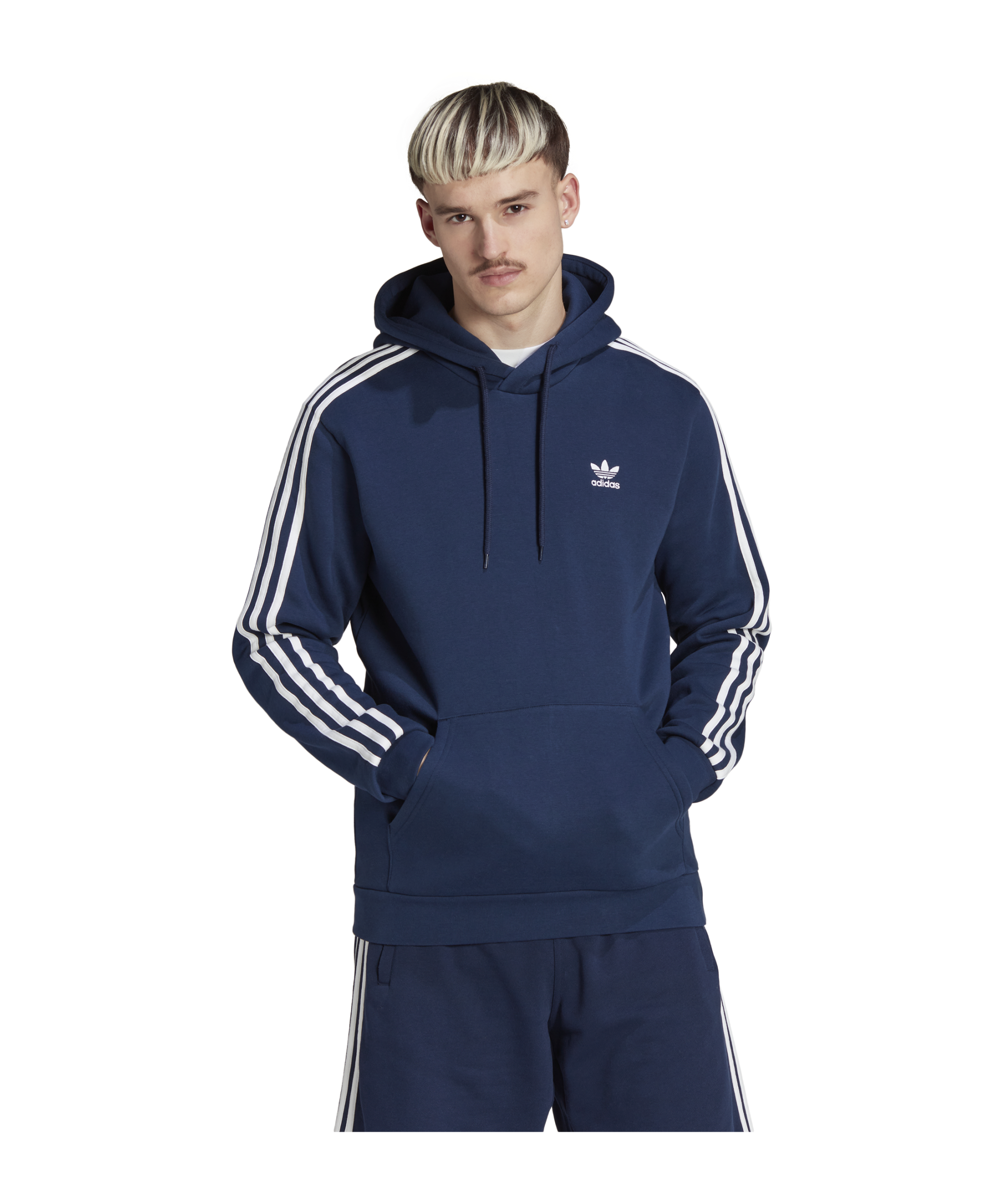 adidas Originals Adicolor Classics 3-Stripes Hoodie Blue - blau