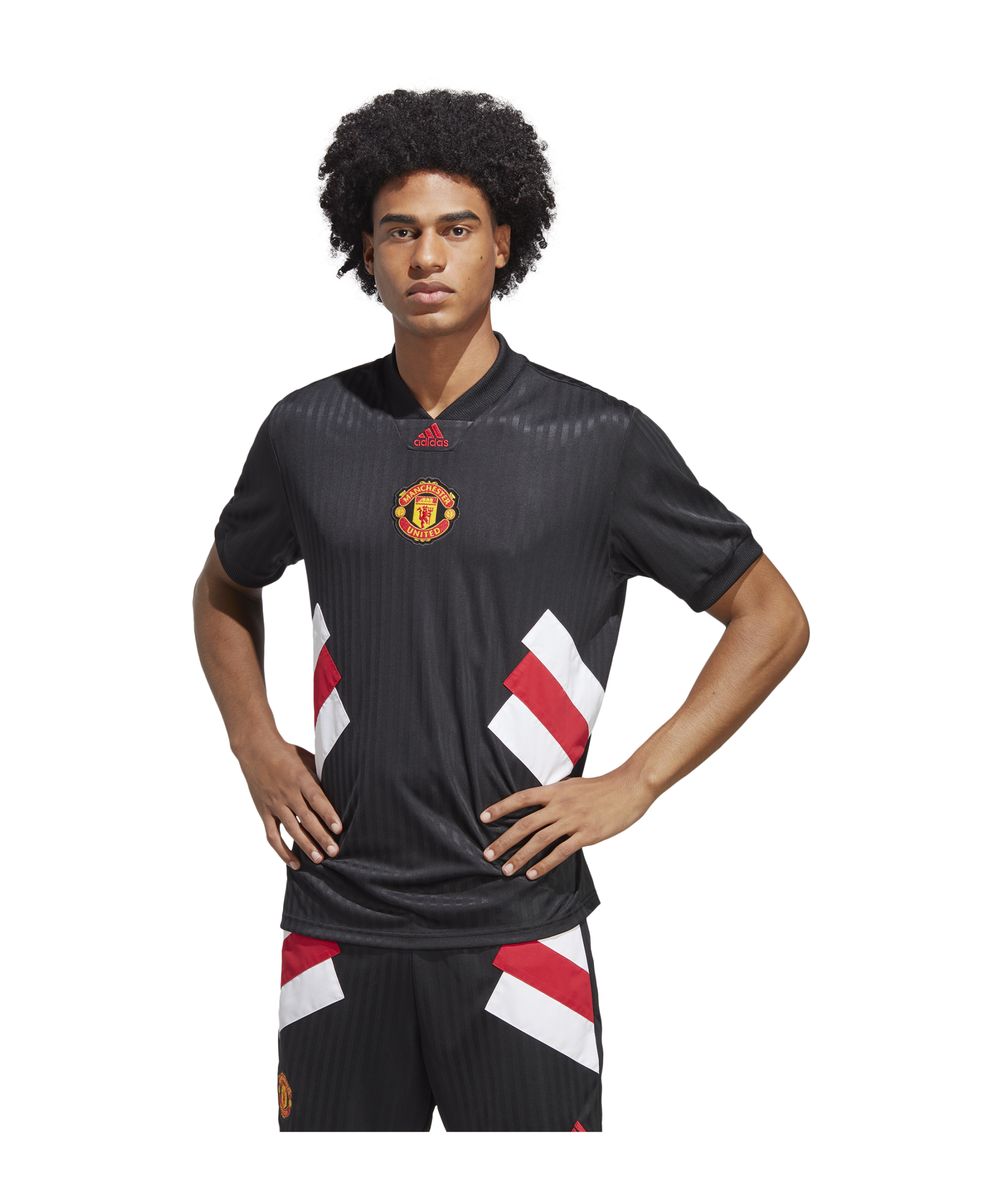 adidas Manchester United Icon Trikot Schwarz - schwarz