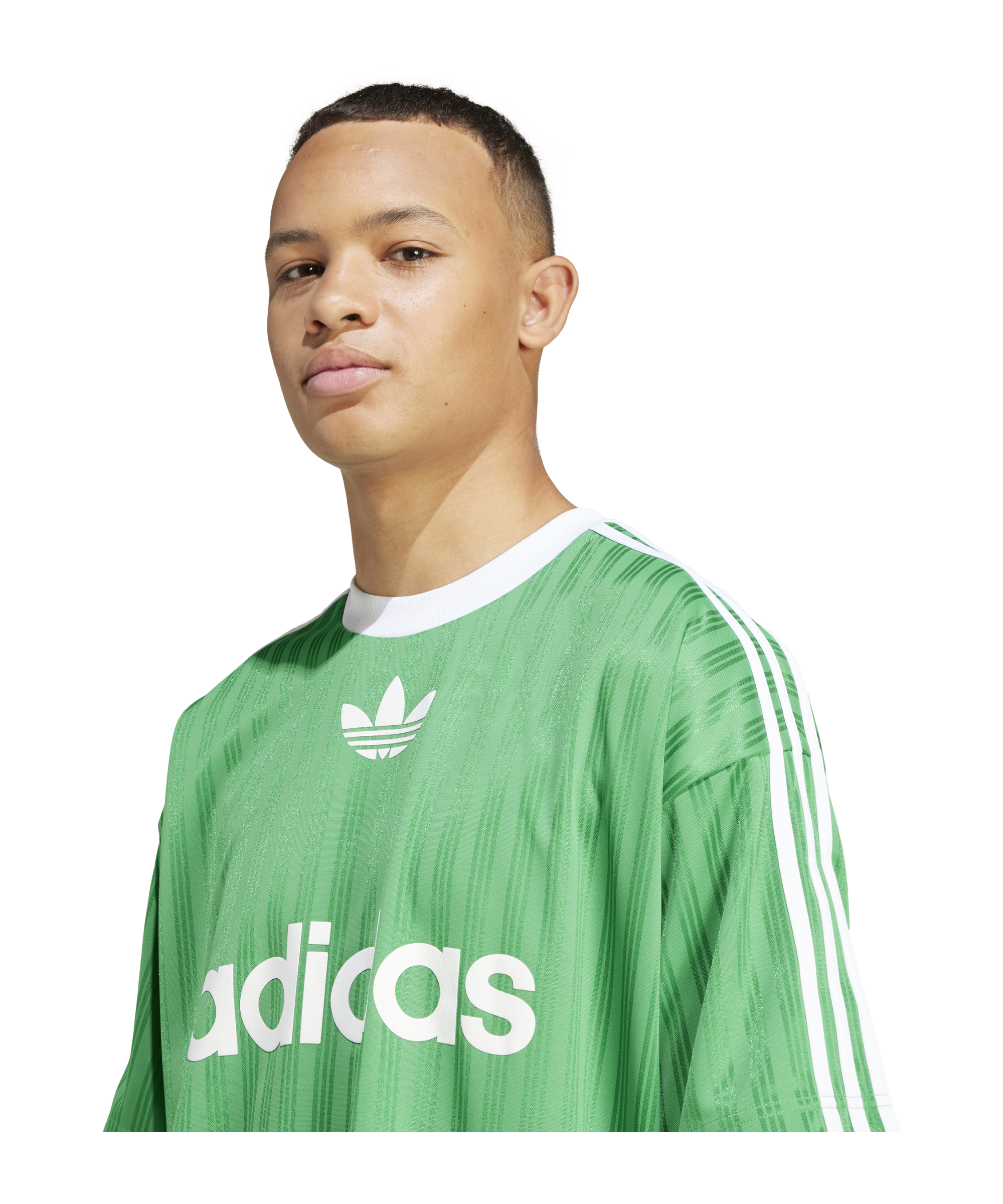 adidas Originals Adicolor Poly T-Shirt Grün Weiss - gruen