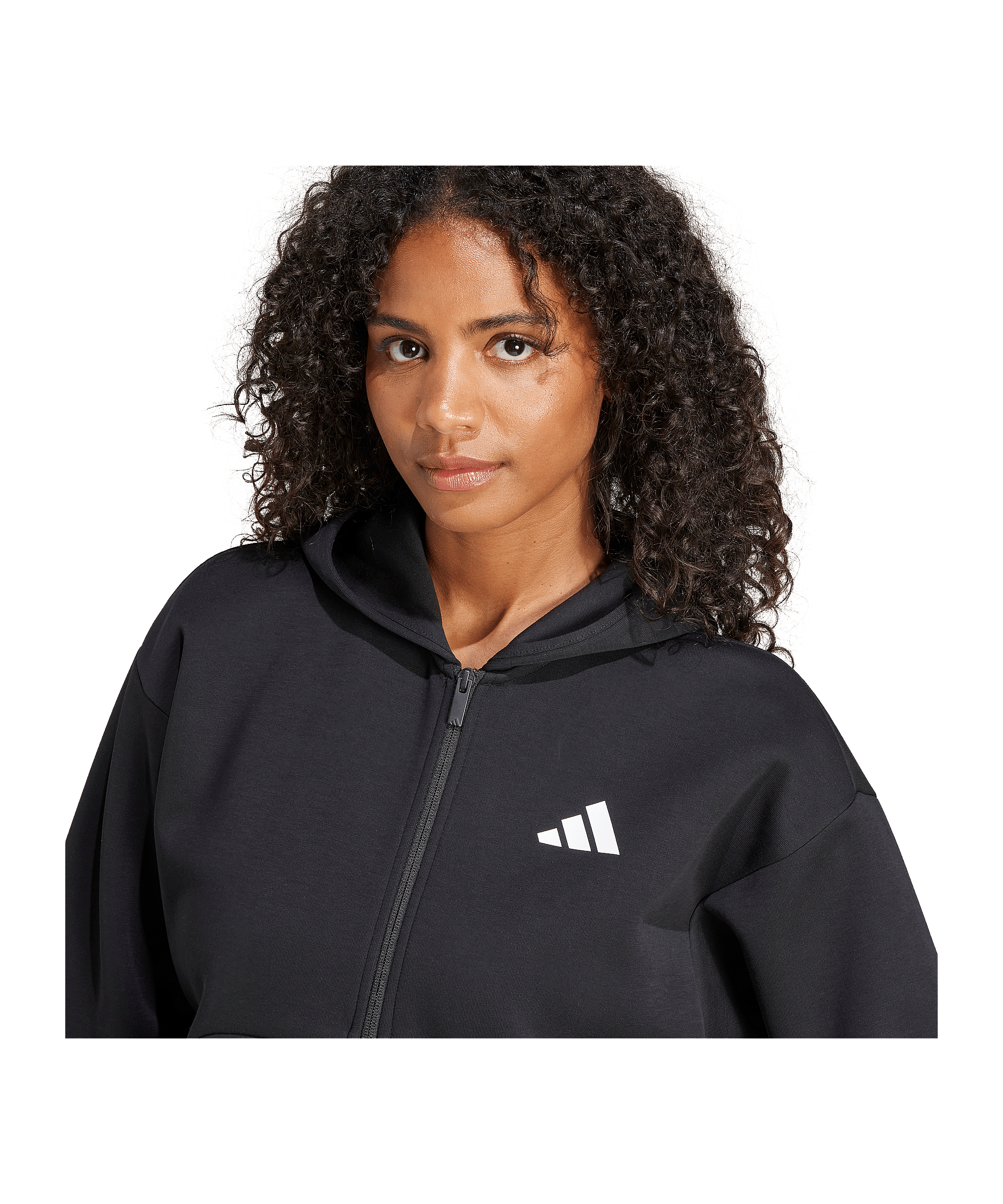 adidas Future Icons Three Stripes Kapuzenjacke Damen Schwarz - schwarz