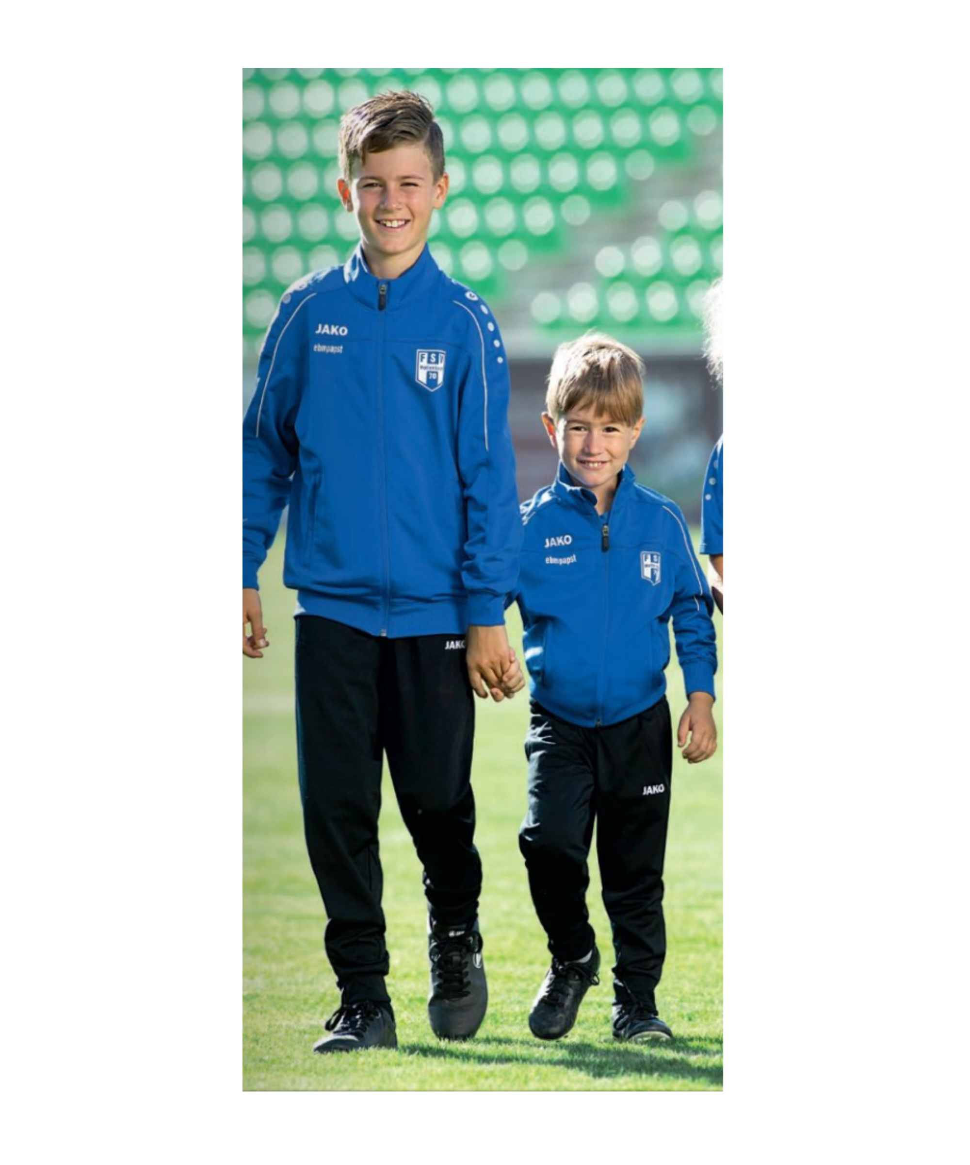 JAKO Classico Polyesterjacke Kids Blau Weiss F04 - blau