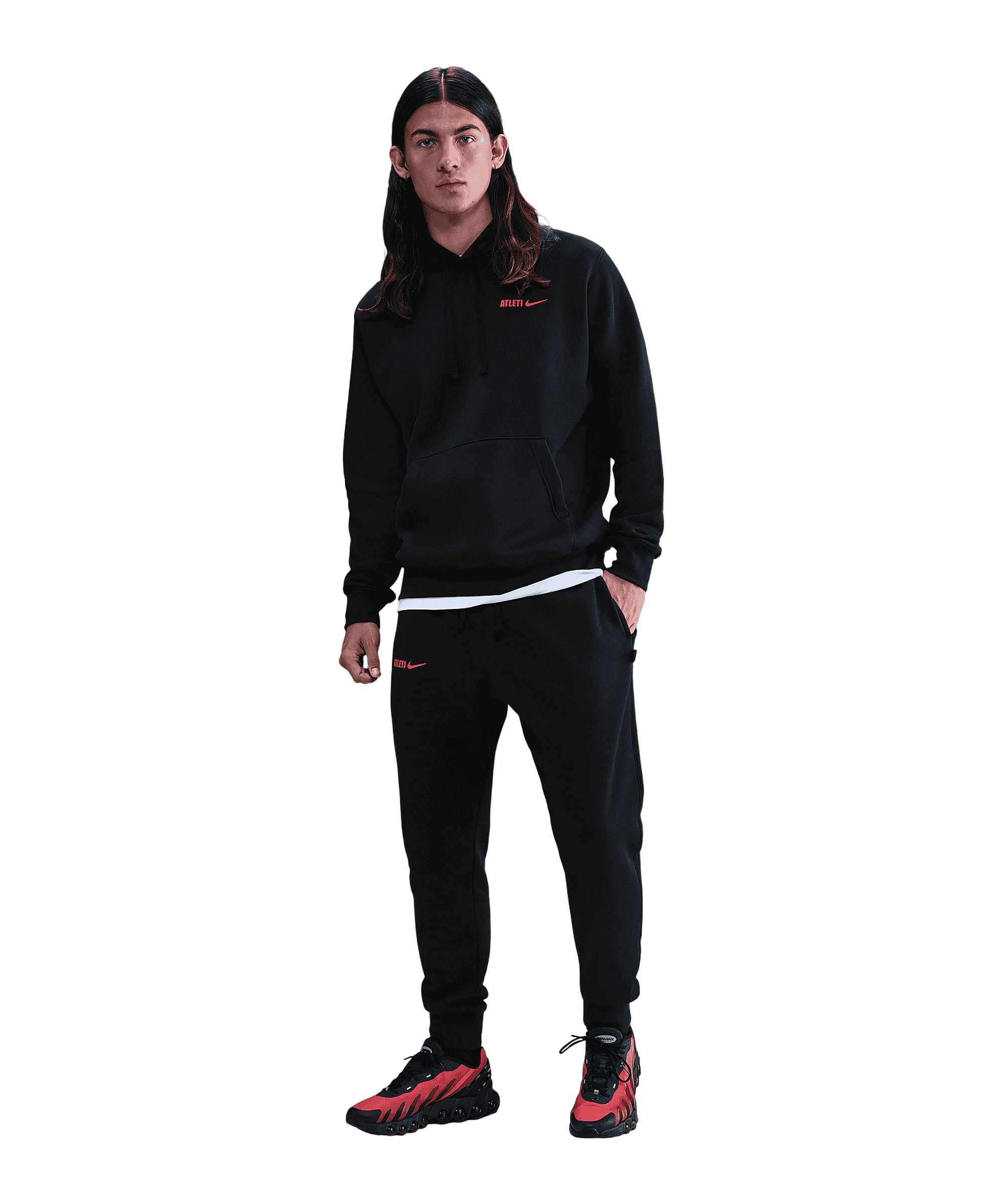 Nike Atletico Madrid NSW Club Jogginghose Schwarz F010 - schwarz