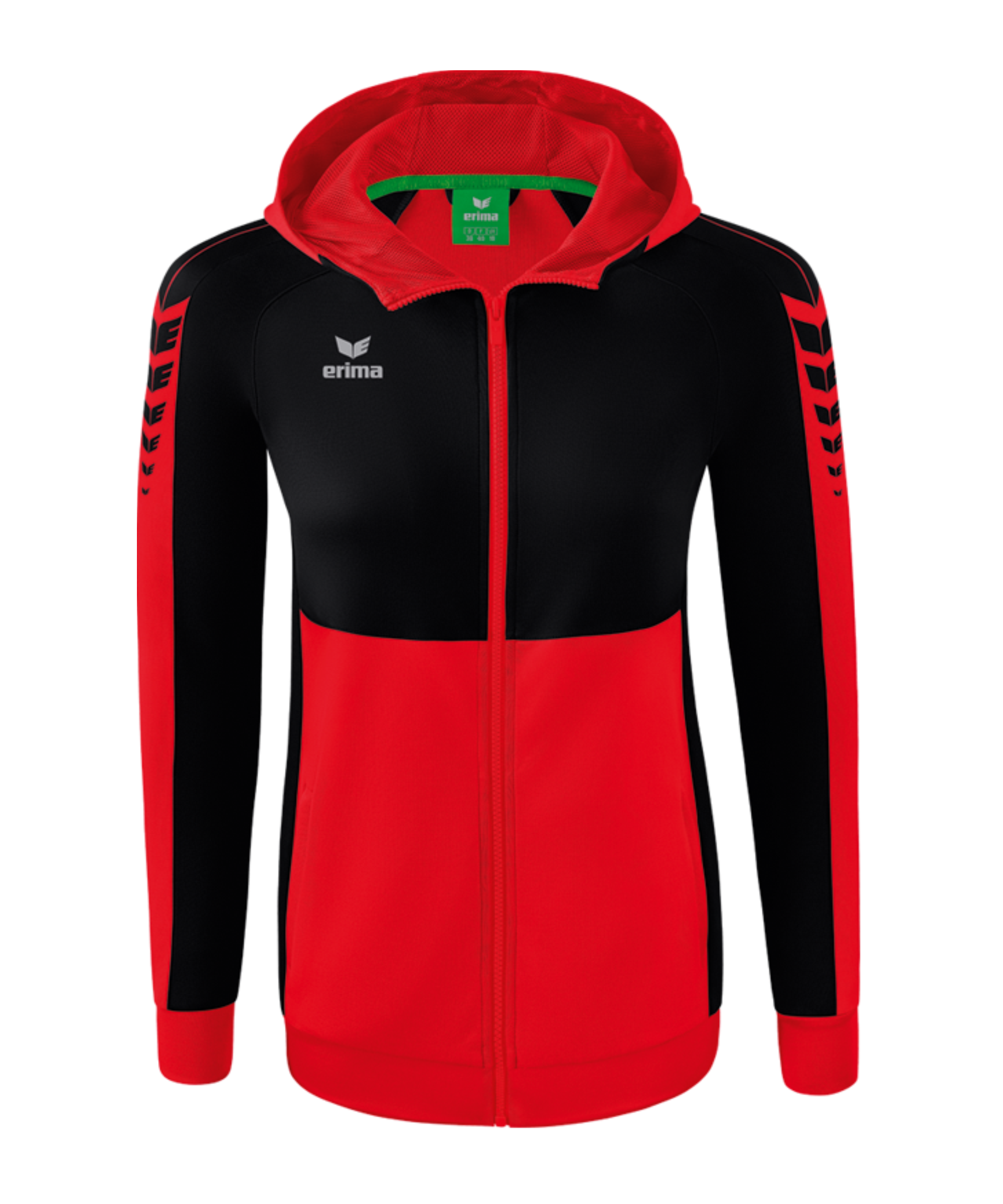 Erima Donna Giacca da Allenamento con Cappuccio Six Wings, giallo, 44