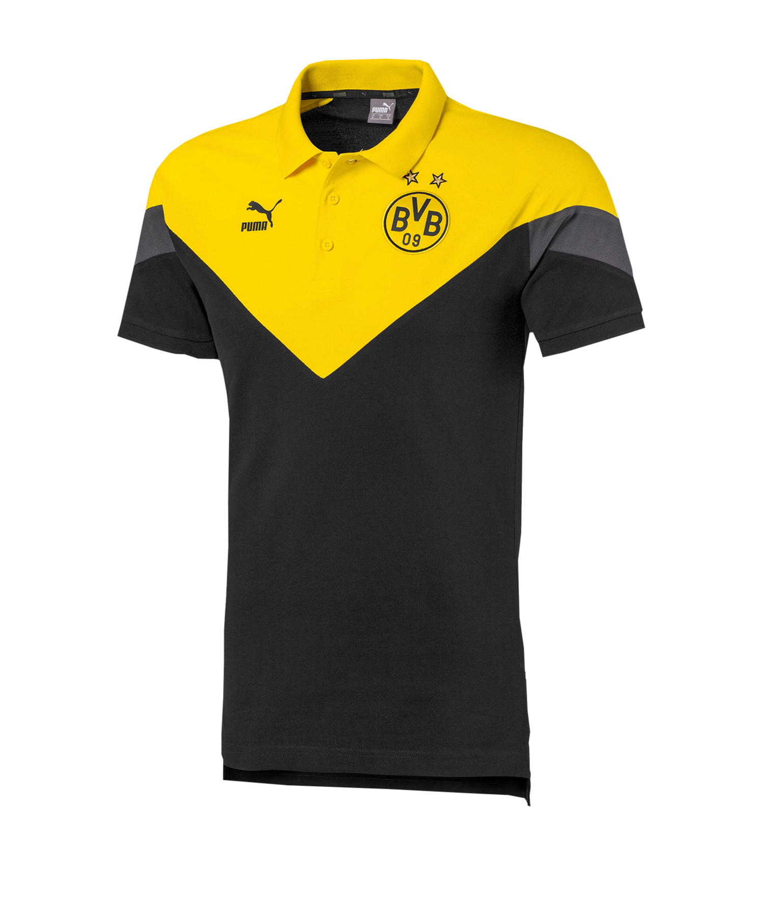 PUMA BVB Dortmund Iconic MCS Poloshirt Schwarz F01 - schwarz