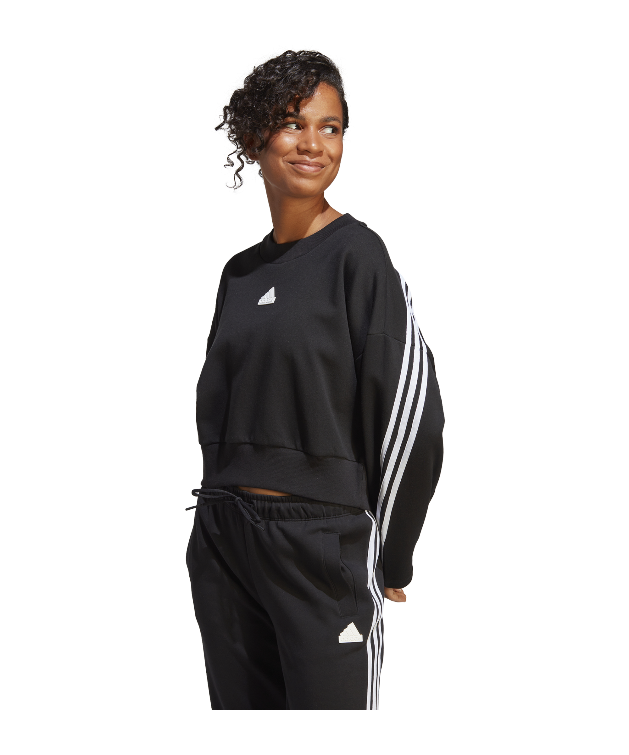 adidas Future Icons 3-Stripes Sweatshirt Black - schwarz