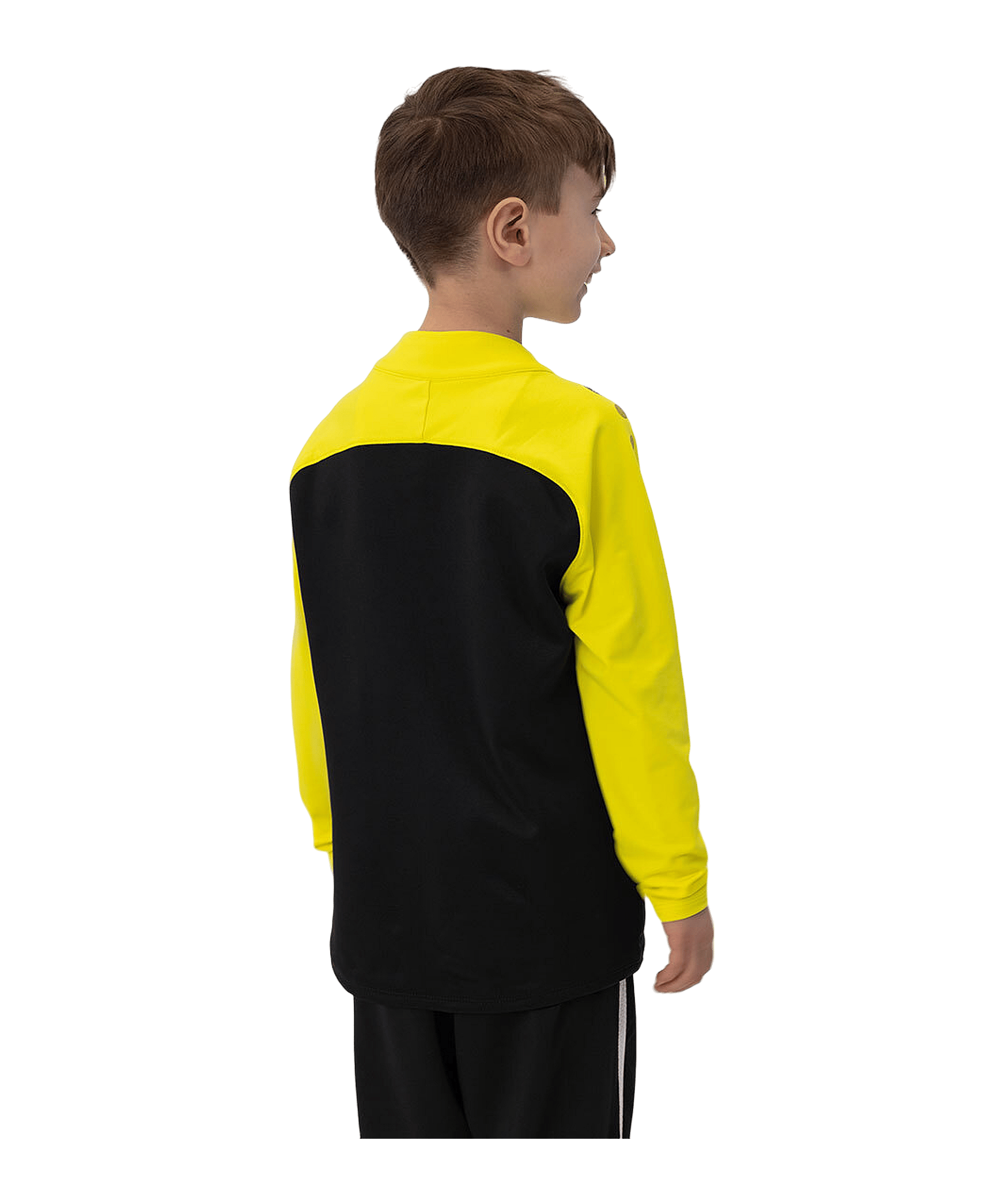JAKO Iconic HalfZip Sweatshirt Kids Schwarz F808 - schwarz
