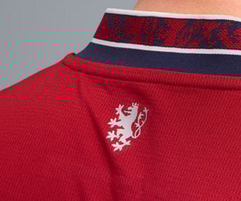 L&ouml;we als Nackenprint auf atmungsaktivem Mesh-Strick